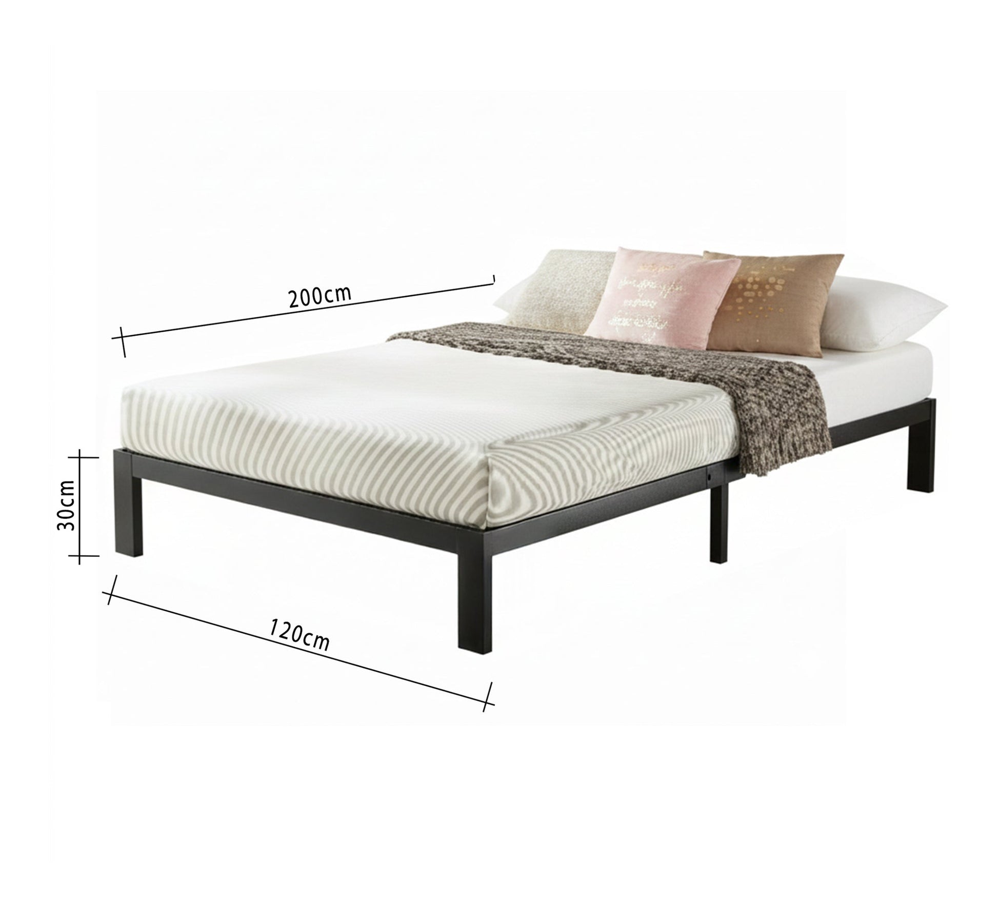 A metal bed ensures stability and durability - Vitrine Furniture - Furniture