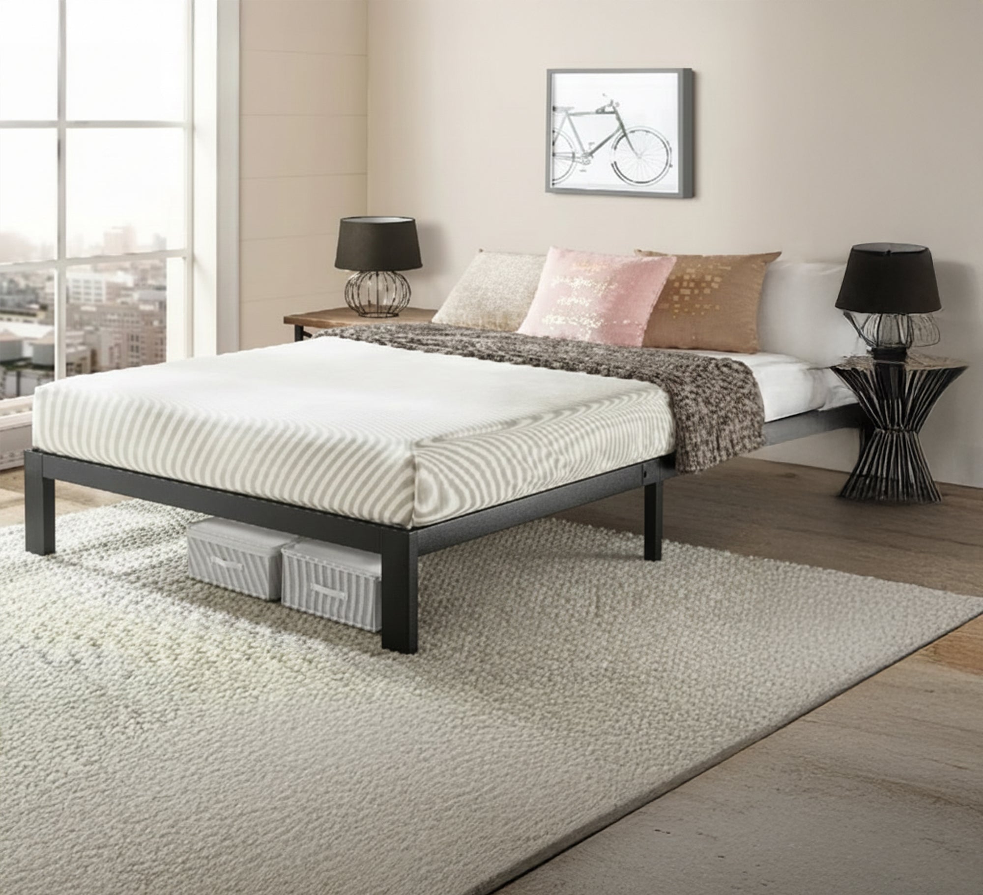 A metal bed ensures stability and durability - Vitrine Furniture - Furniture