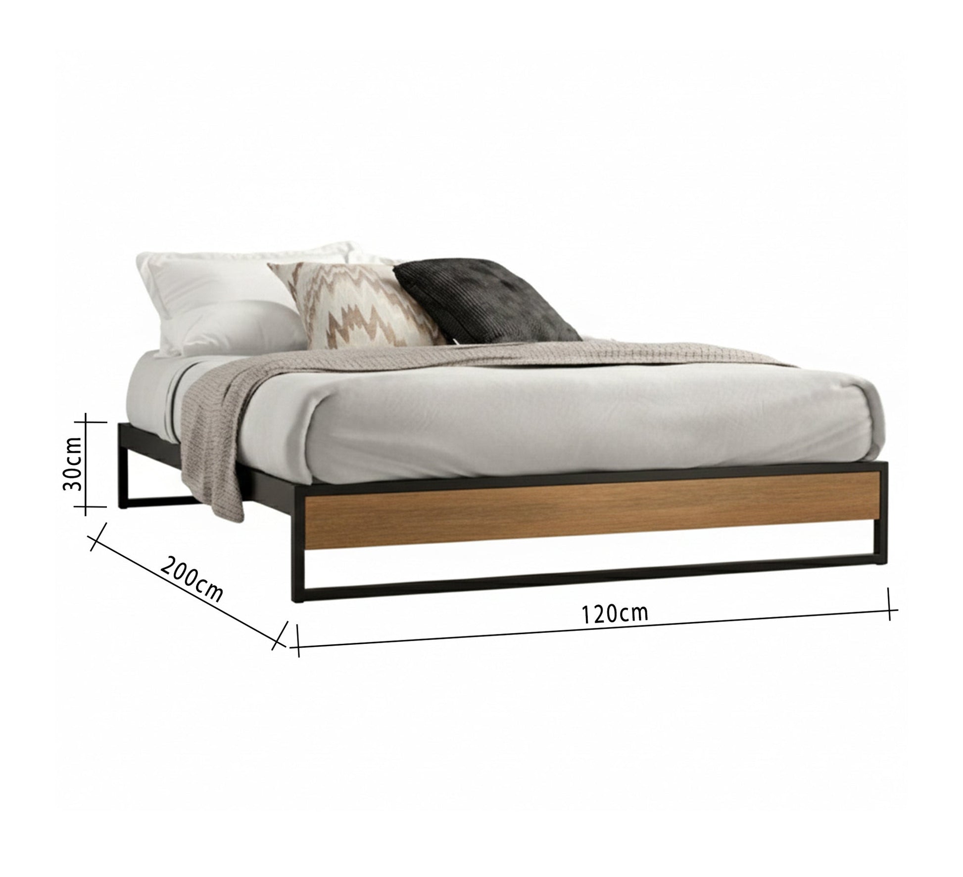 A modern bed with robust steel construction - Vitrine Furniture - Furniture