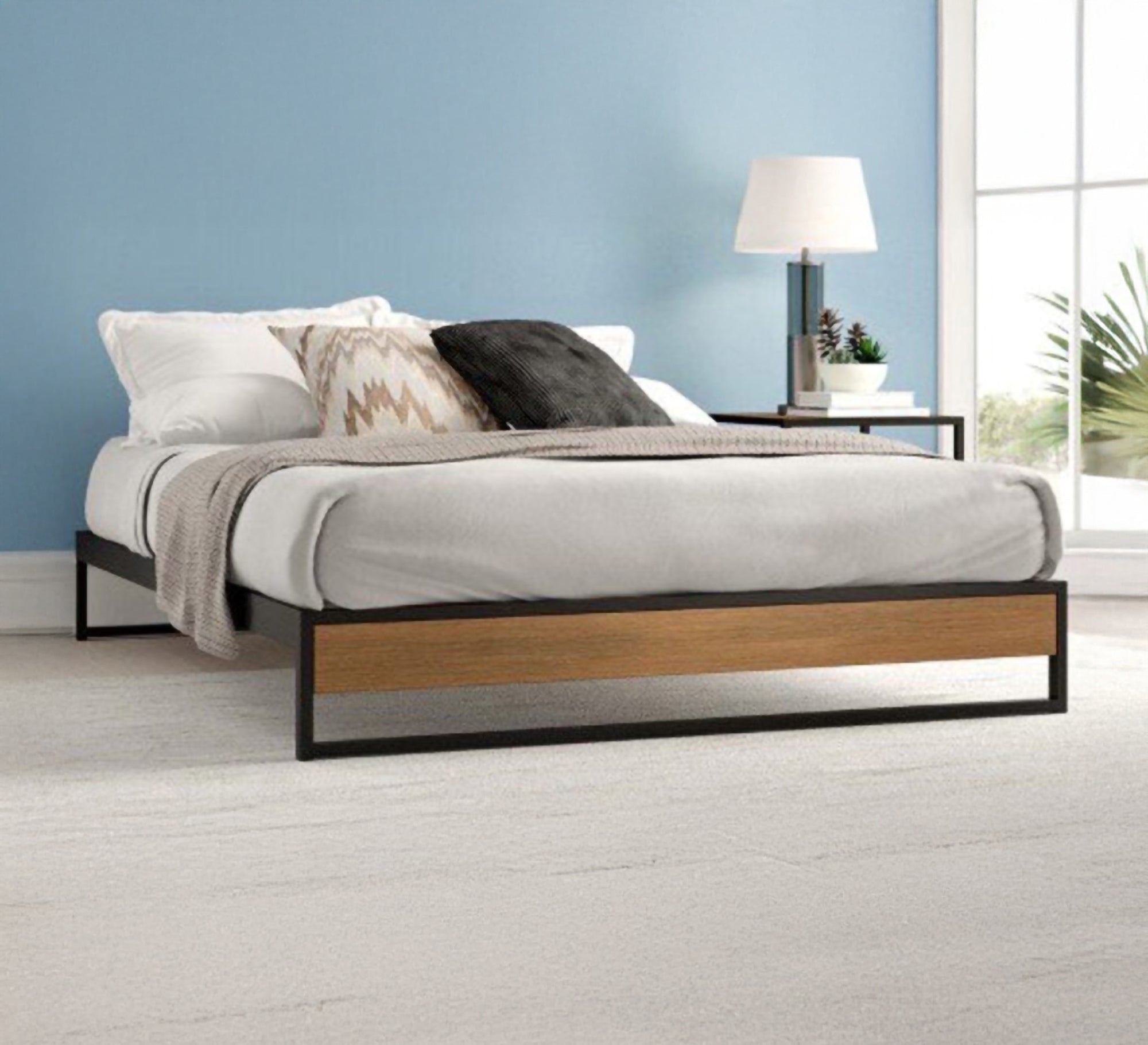 A modern bed with robust steel construction - Vitrine Furniture - Furniture
