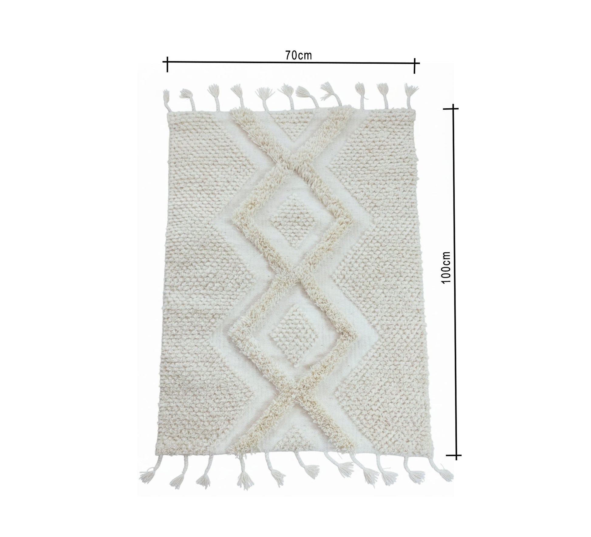 A modern rug with vibrant colors and a large herringbone pattern - Vitrine Furniture - Accessories