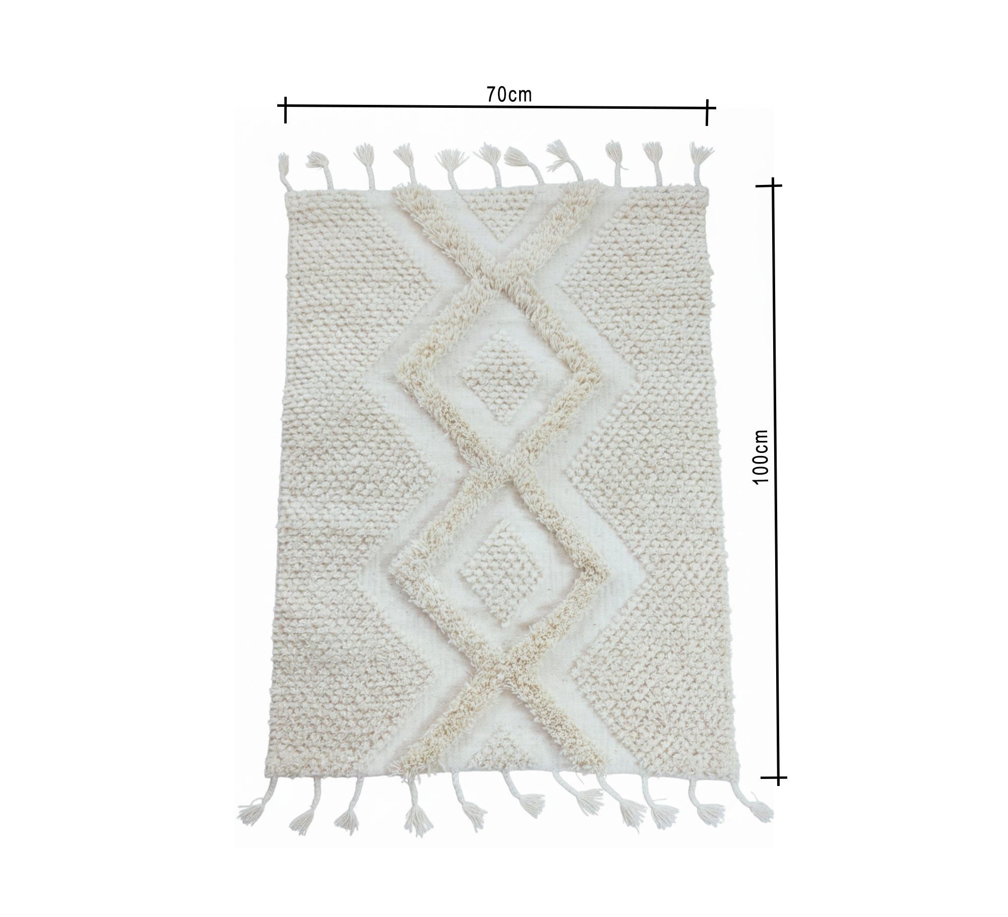 A modern rug with vibrant colors and a large herringbone pattern - Vitrine Furniture - Accessories