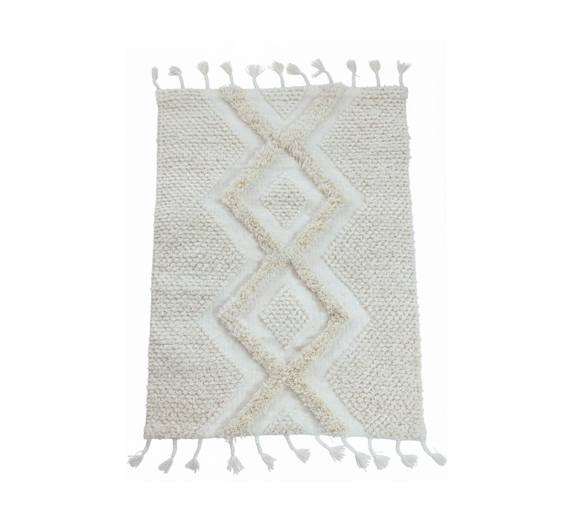 A modern rug with vibrant colors and a large herringbone pattern - Vitrine Furniture - Accessories