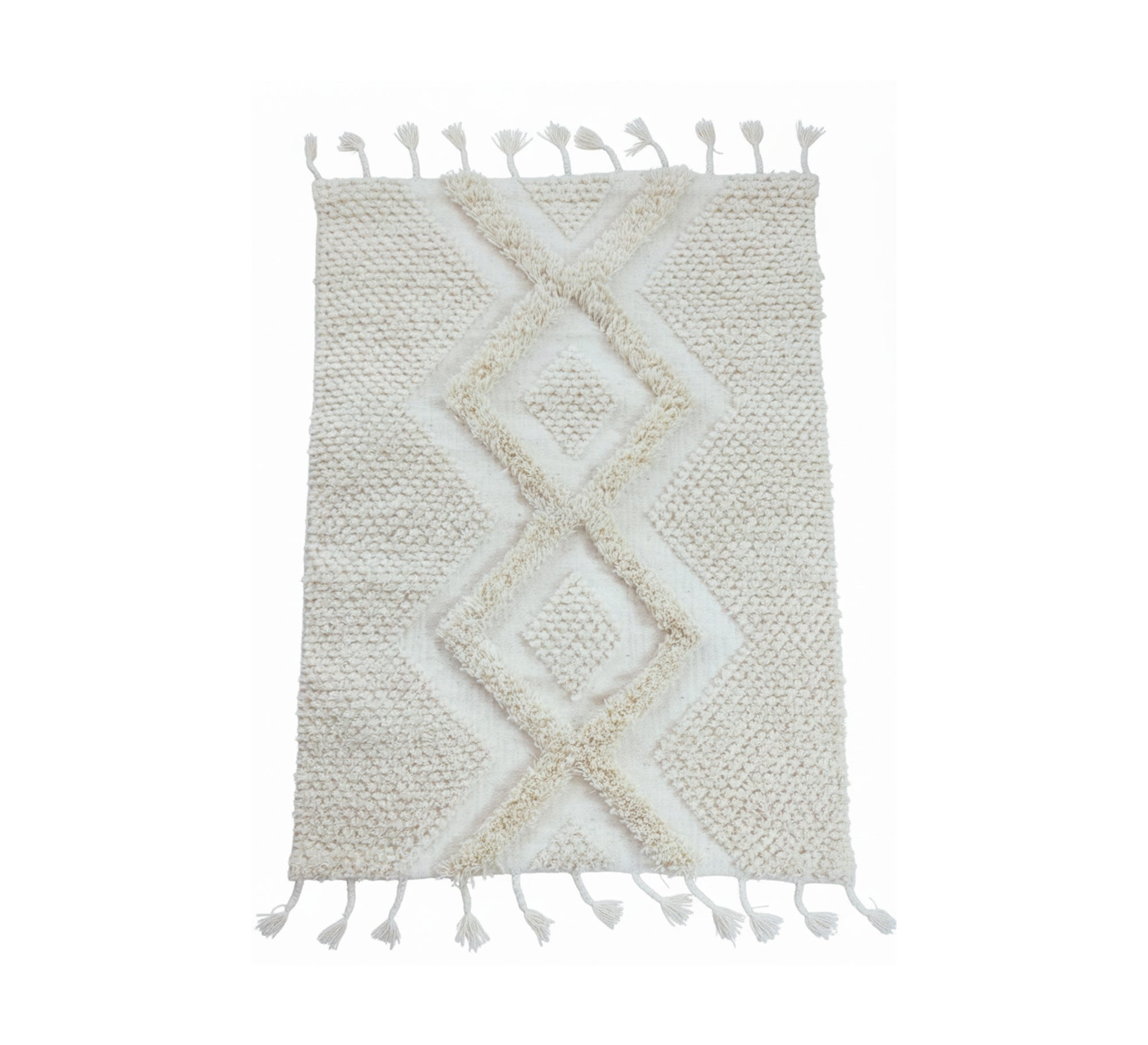 A modern rug with vibrant colors and a large herringbone pattern - Vitrine Furniture - Accessories