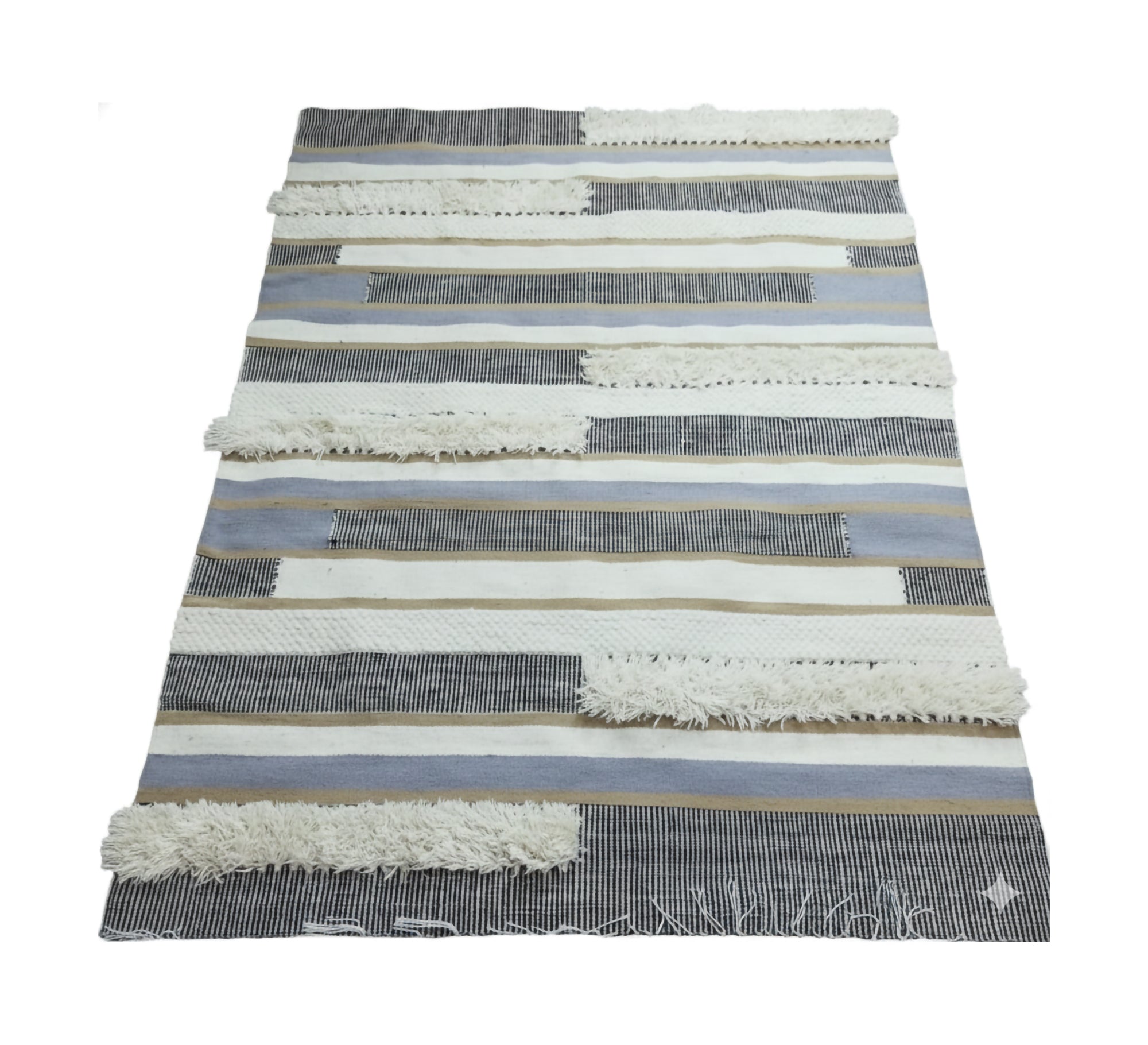 A multi - colored woven rug - Vitrine Furniture - Accessories