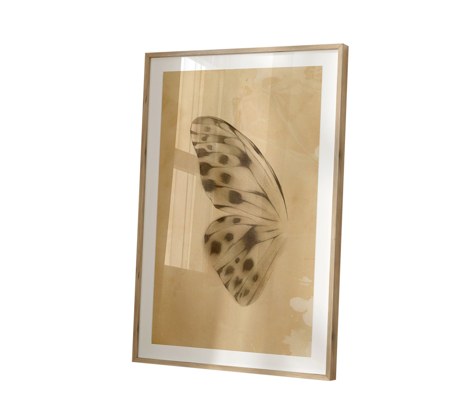 A painting of a butterfly wing - Vitrine Furniture - Décor
