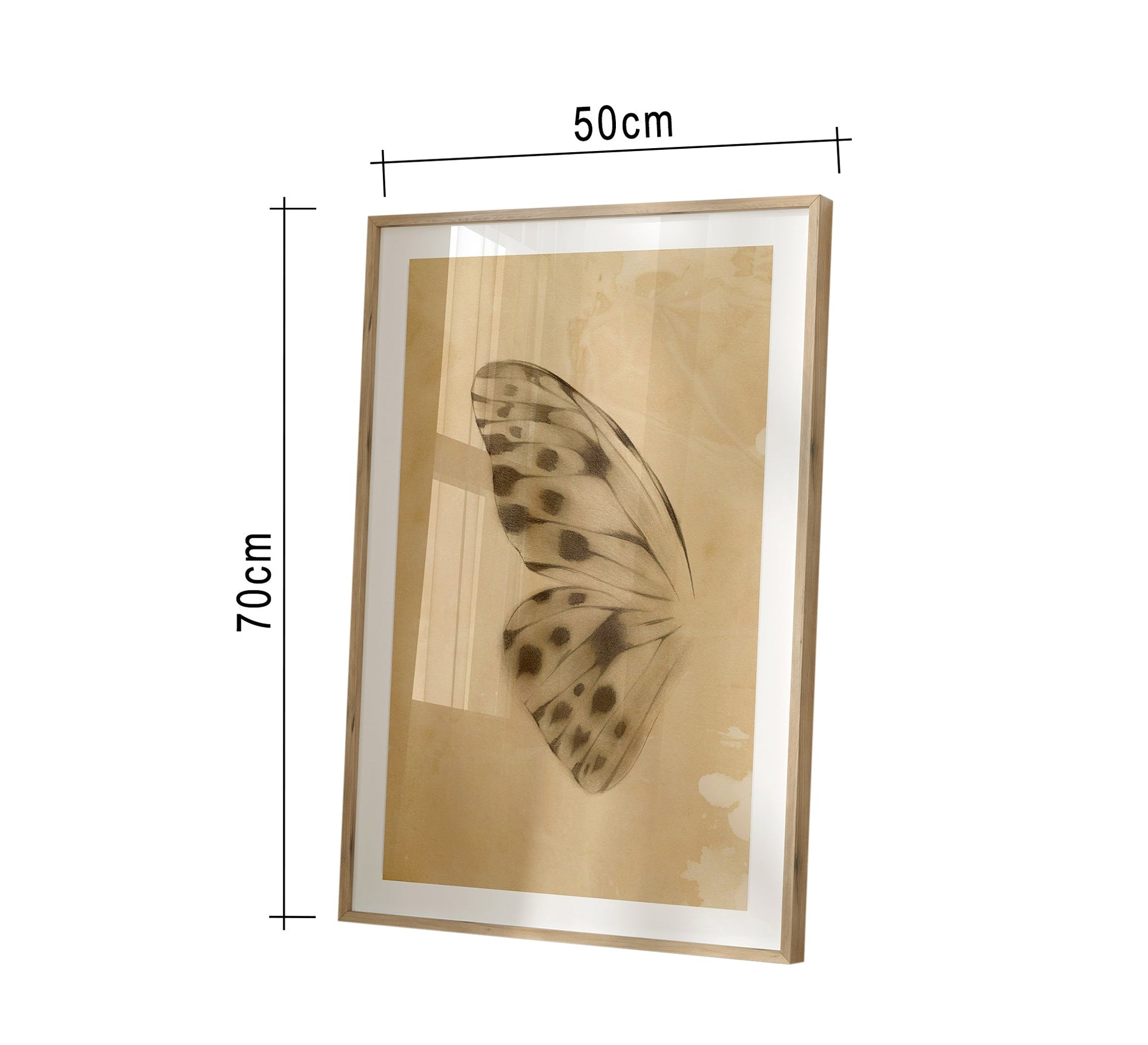A painting of a butterfly wing - Vitrine Furniture - Décor