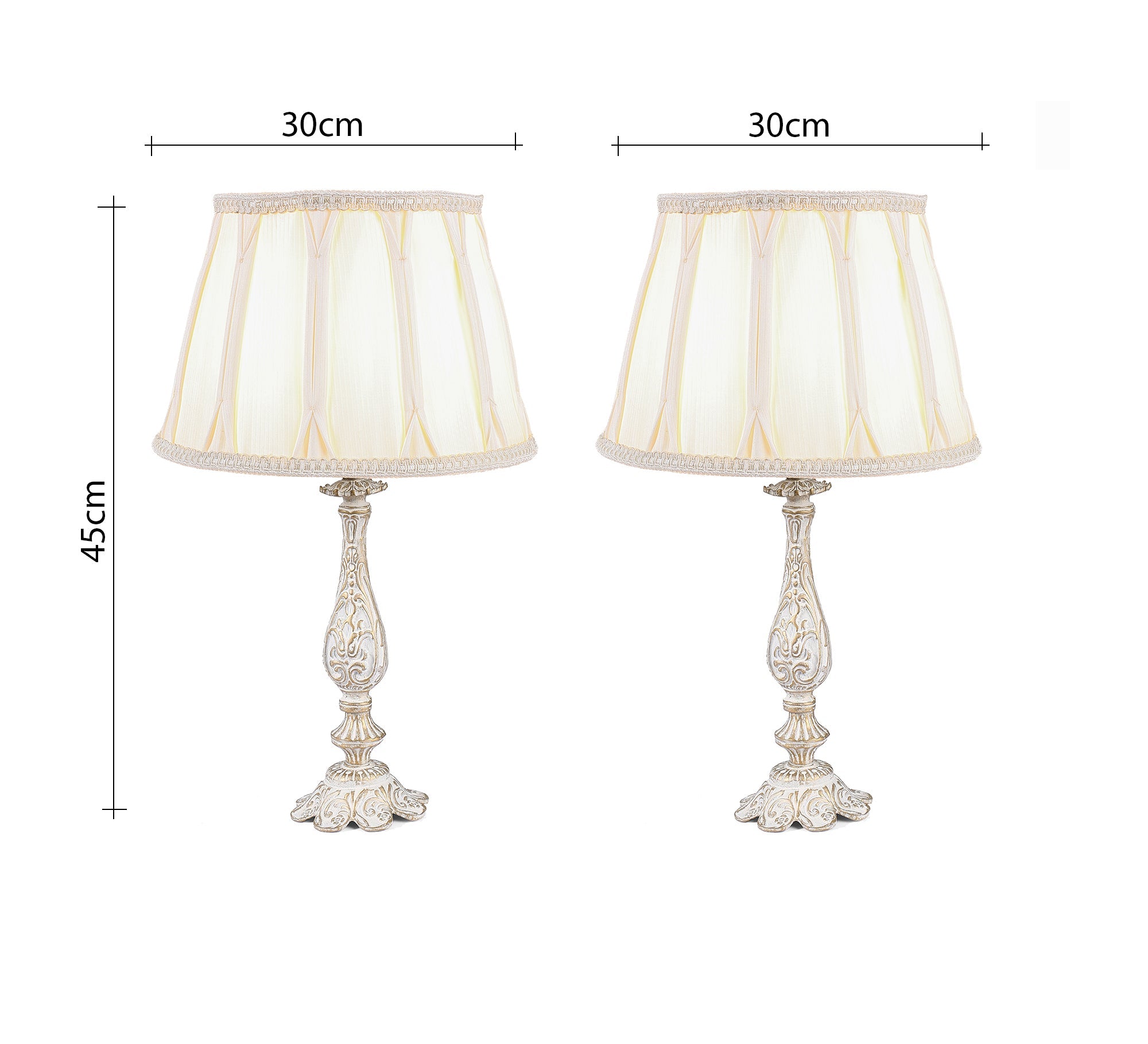 A pair of elegant table lamps - Vitrine Furniture - Lighting