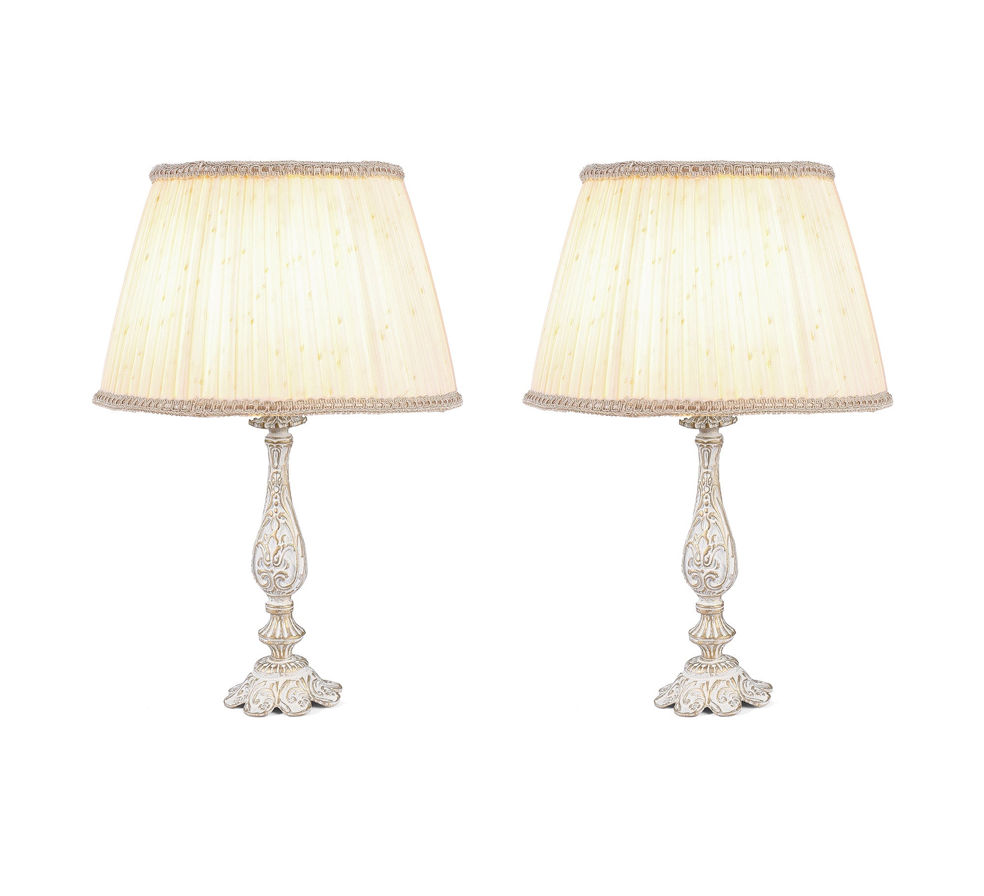 A pair of sculpted lamps for accent lighting. - Vitrine Furniture - Lighting