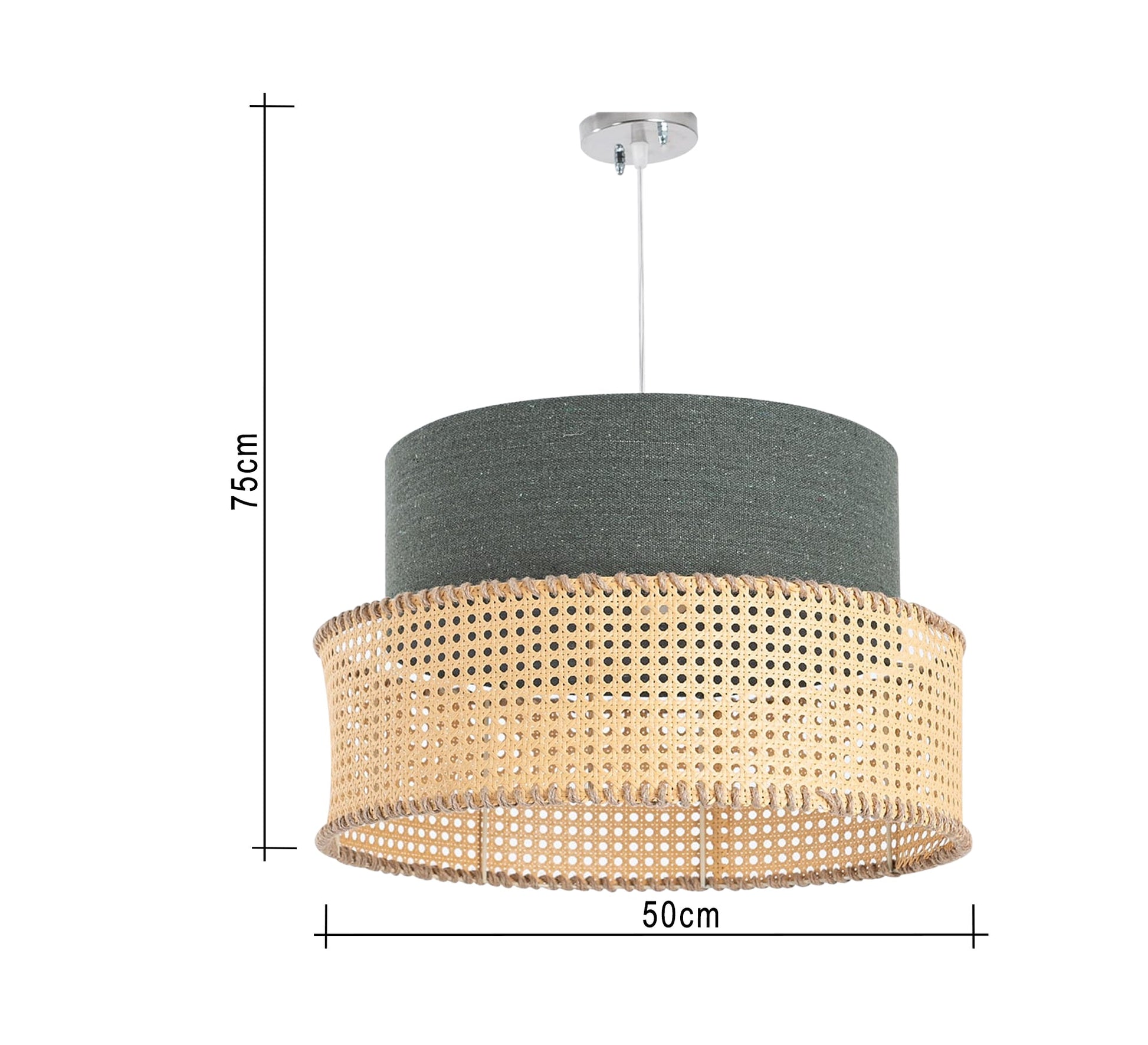 A pendant ceiling lamp with a design that combines modern and traditional styles. - Vitrine Furniture - Lighting