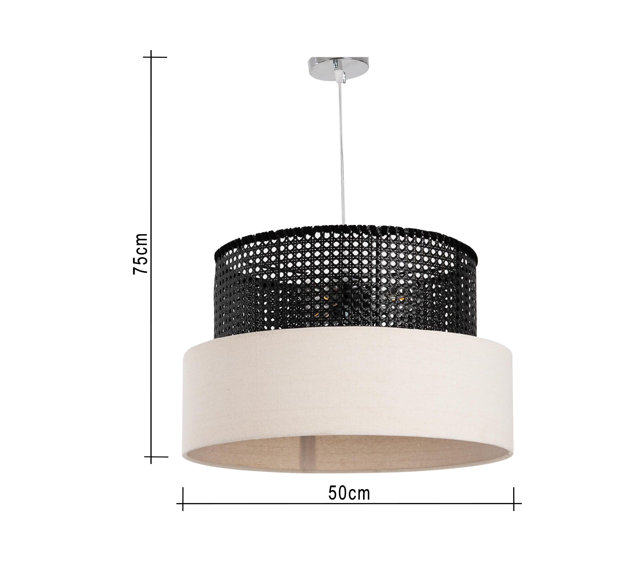 A pendant ceiling lamp with a modern design. - Vitrine Furniture - Lighting