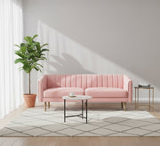 A pink parallelepiped capotone sofa - Vitrine Furniture - Living room Sofas
