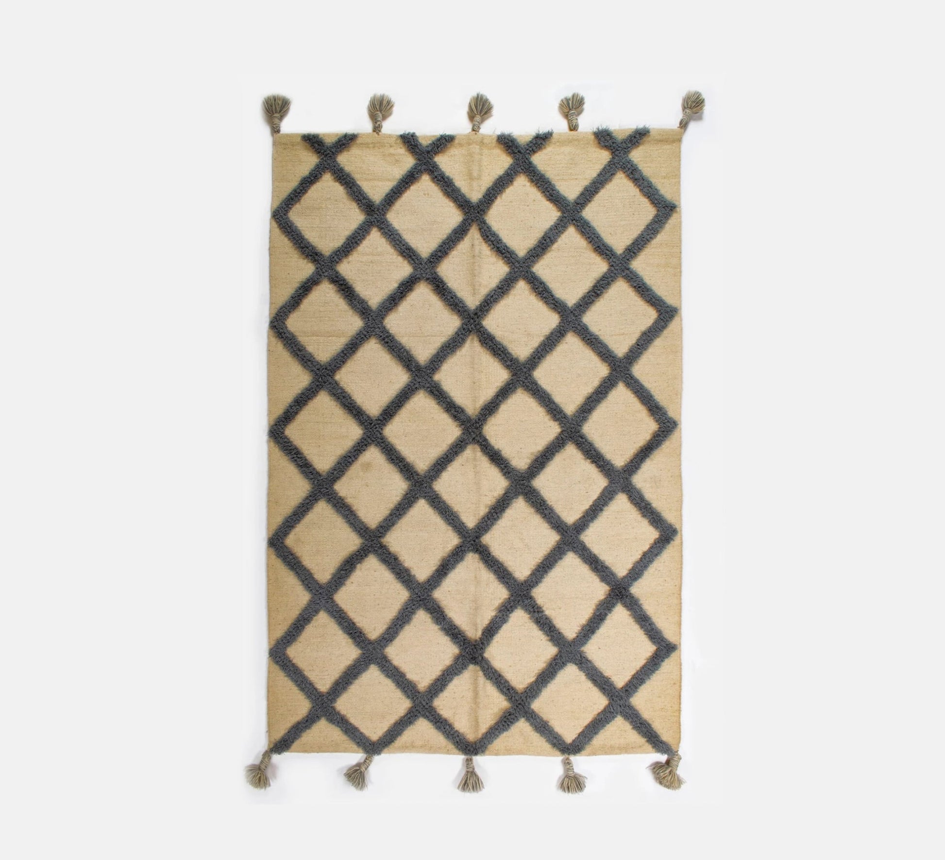 A playful and elegant bohemian rug with bright stripes and patterns - Vitrine Furniture - Accessories