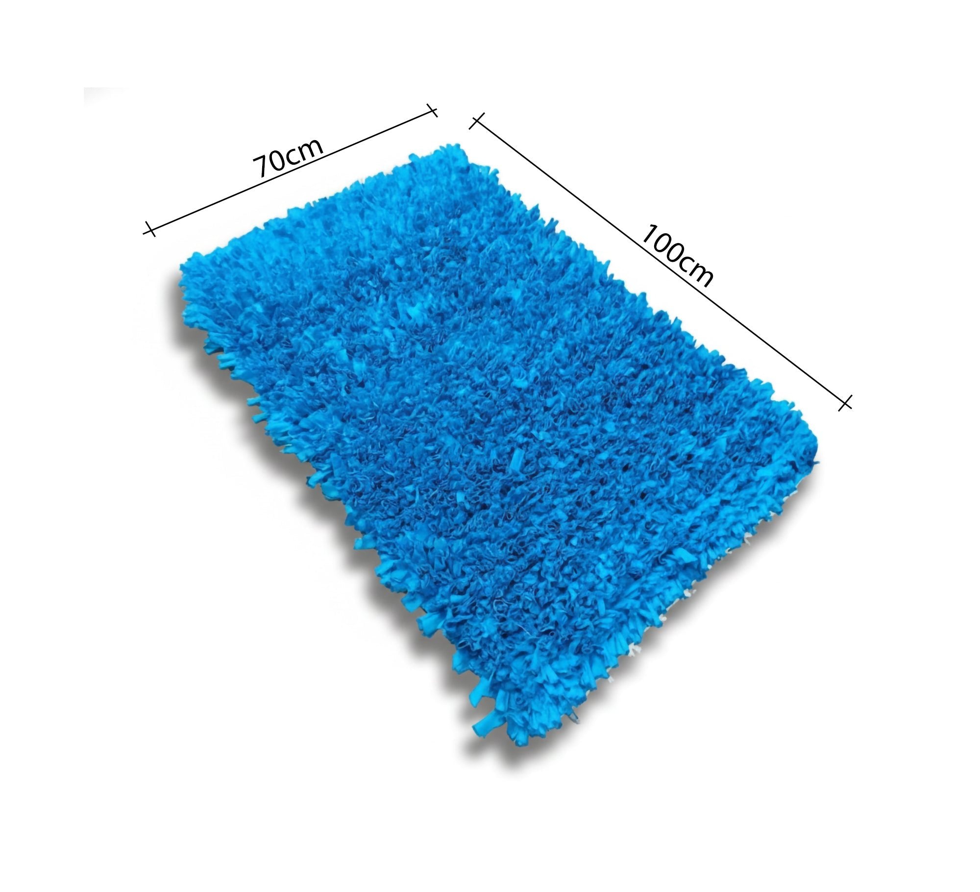 A plush pile rug in cheerful blue. - Vitrine Furniture - Accessories