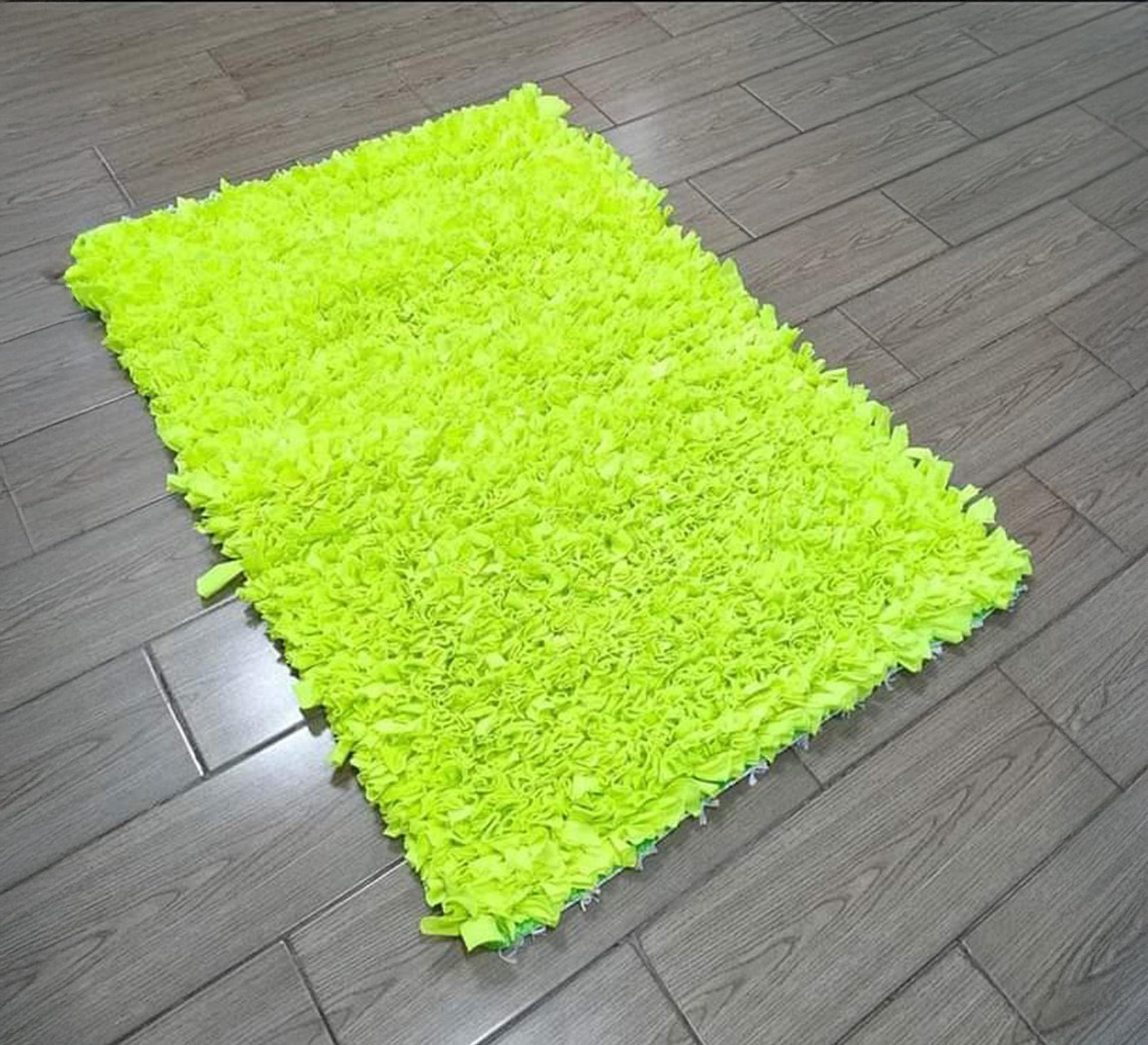 A plush pile rug in cheerful yellow. - Vitrine Furniture - Accessories