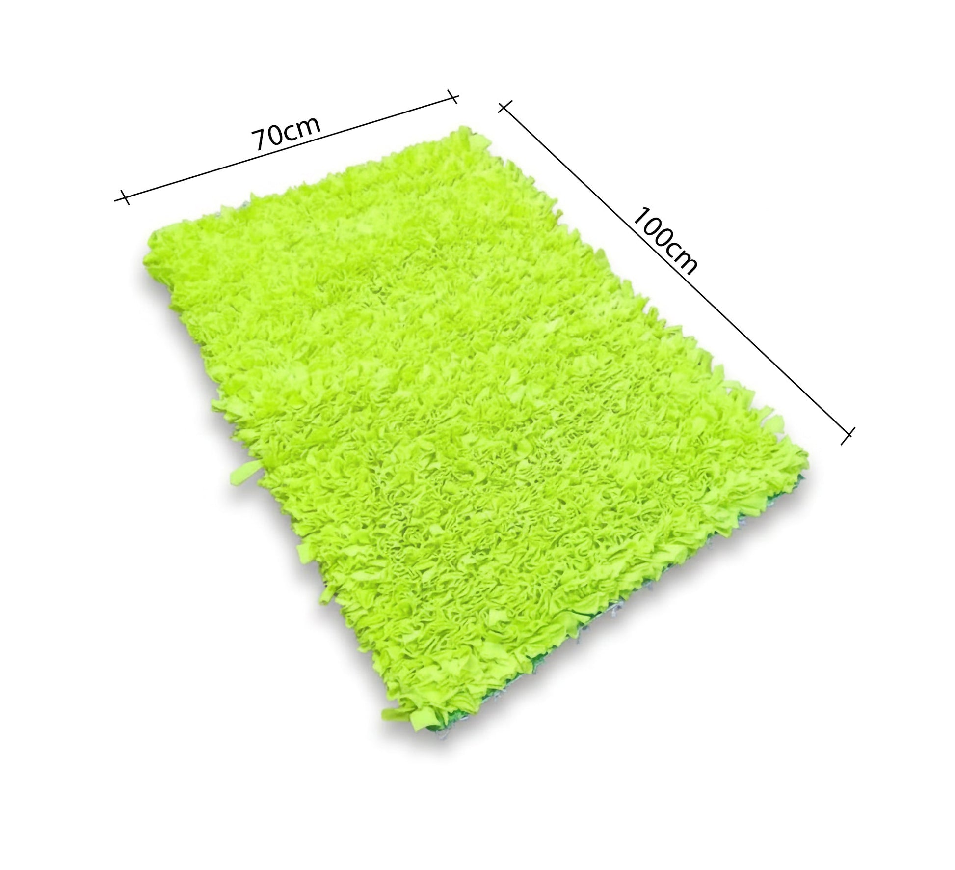 A plush pile rug in cheerful yellow. - Vitrine Furniture - Accessories