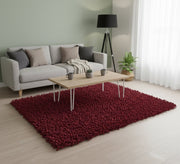 A plush pile rug in elegant red. - Vitrine Furniture - Accessories
