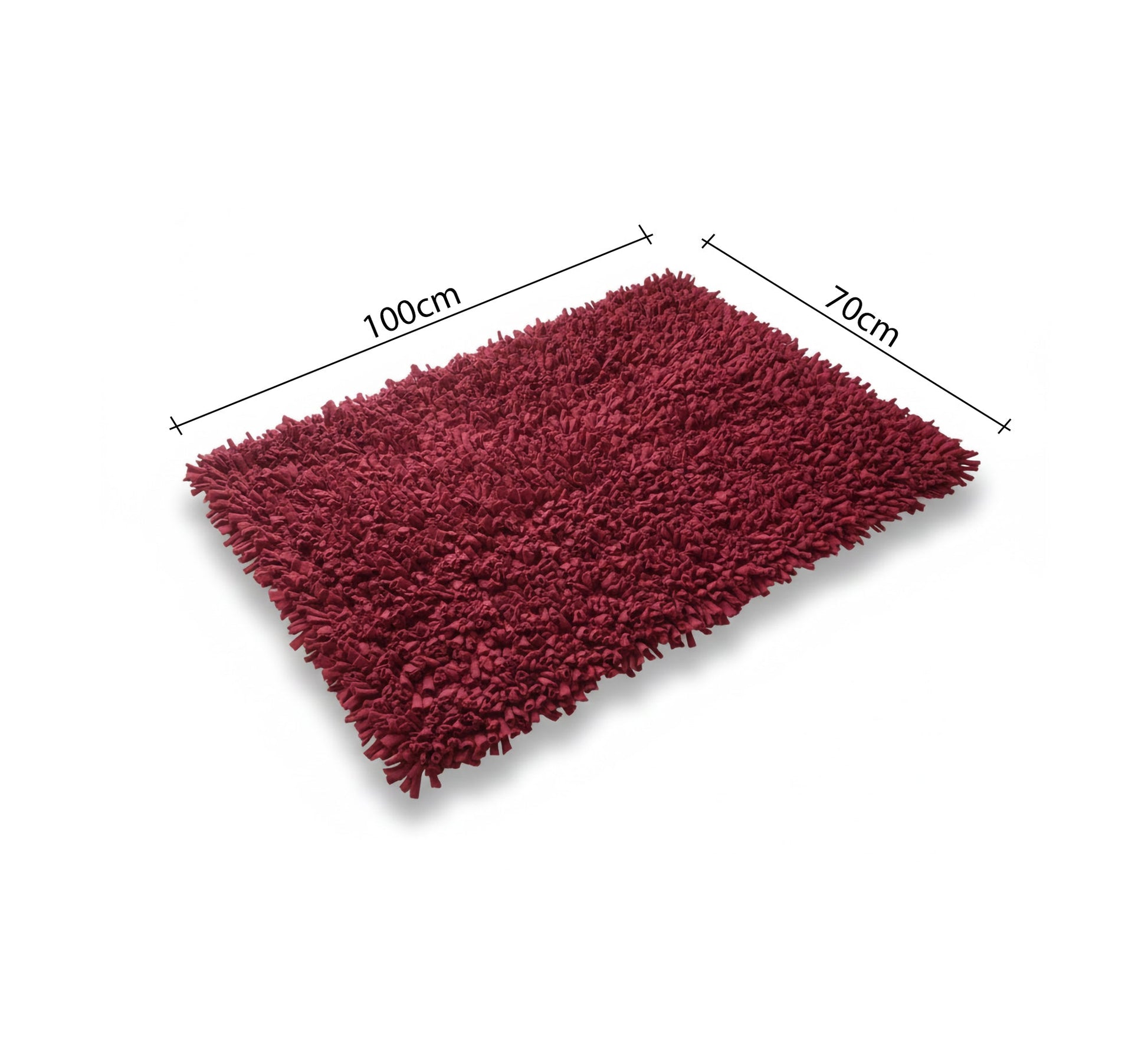 A plush pile rug in elegant red. - Vitrine Furniture - Accessories