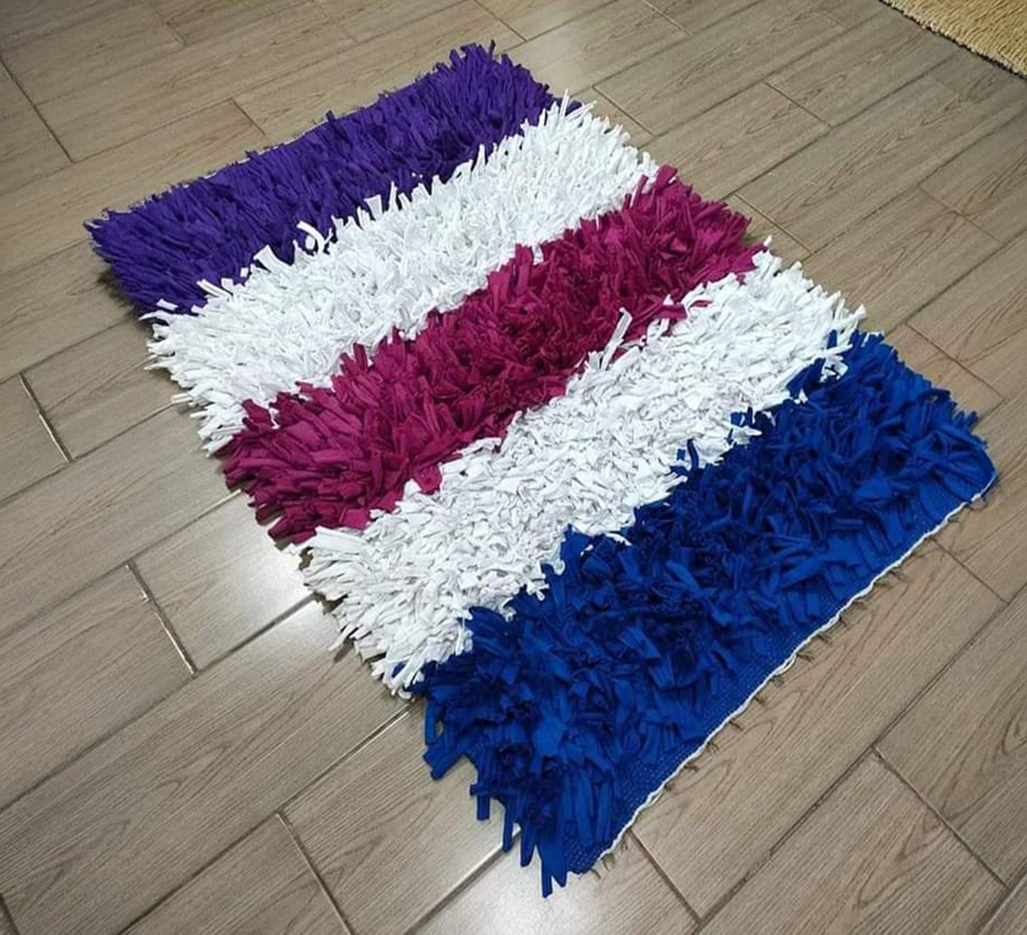 A plush pile rug in multiple cheerful colors. - Vitrine Furniture - Accessories