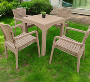 A practical and comfortable beige outdoor seating set - Vitrine Furniture - Outdoor Products