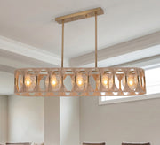 A rectangular chandelier with a geometric design - Vitrine Furniture - Ceiling lights