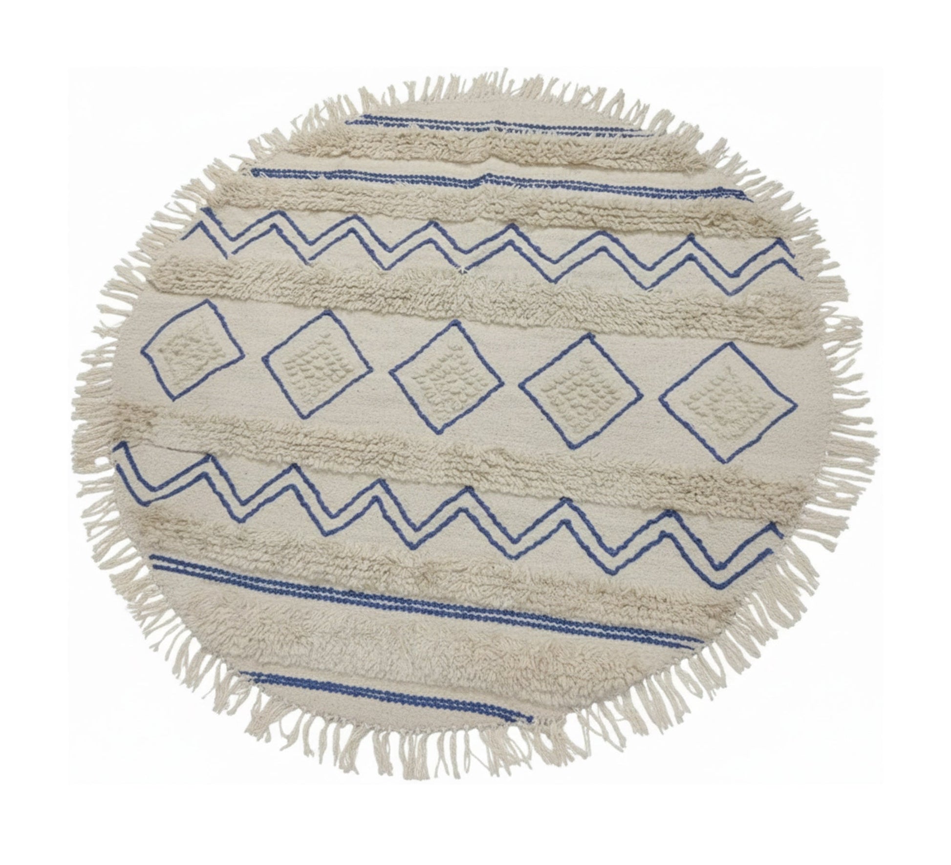 A round rug with beautiful Nubian patterns - Vitrine Furniture - Accessories