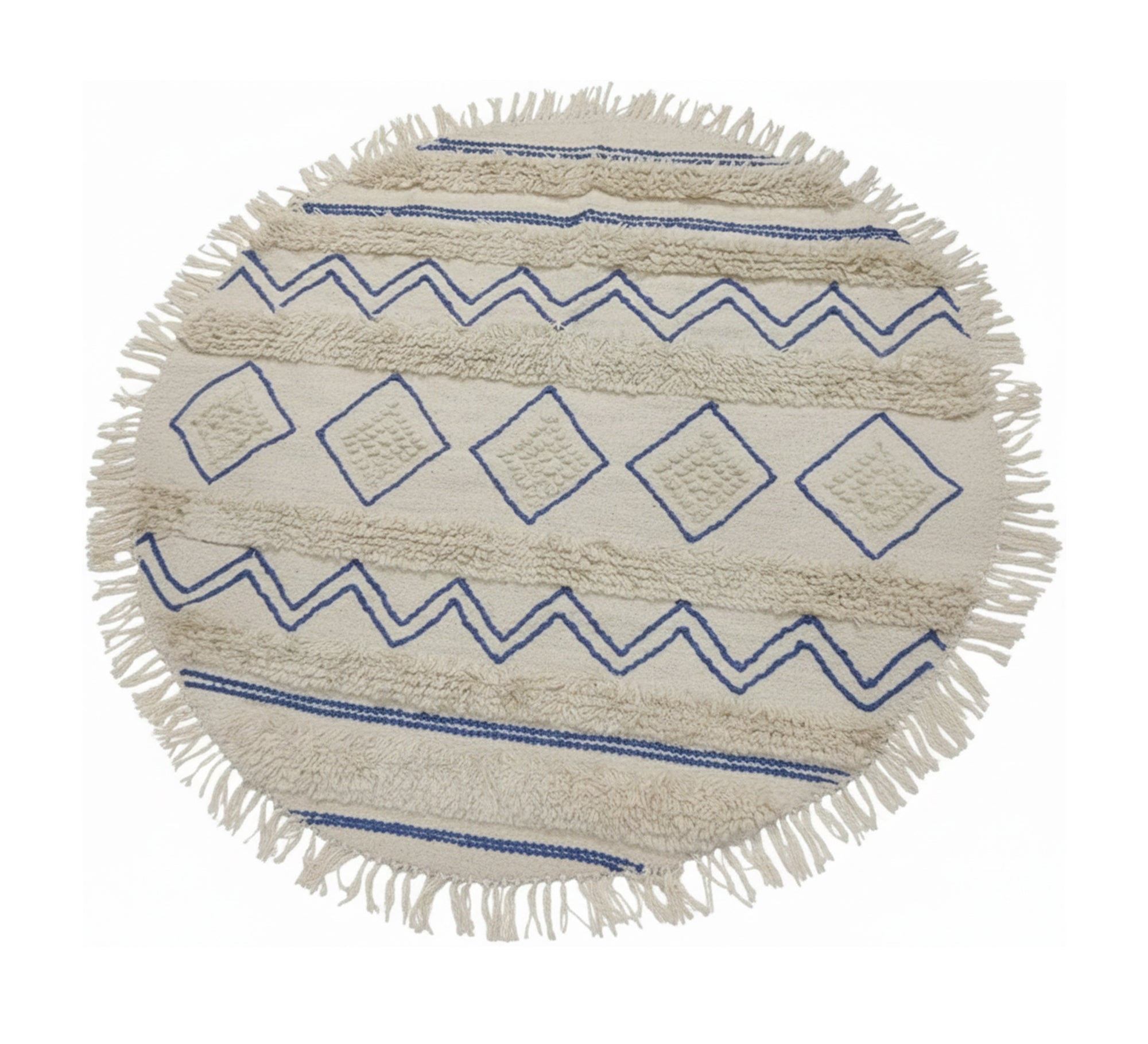 A round rug with beautiful Nubian patterns - Vitrine Furniture - Accessories