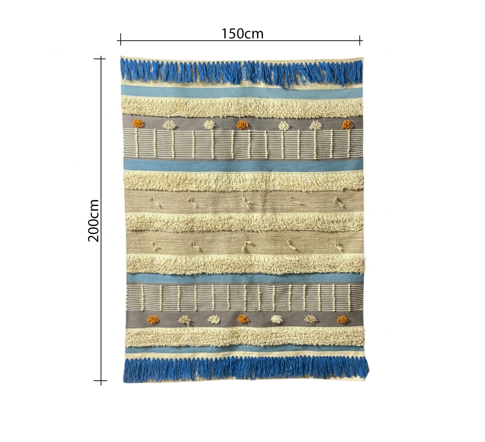 A rug featuring a multi - colored design - Vitrine Furniture - Accessories