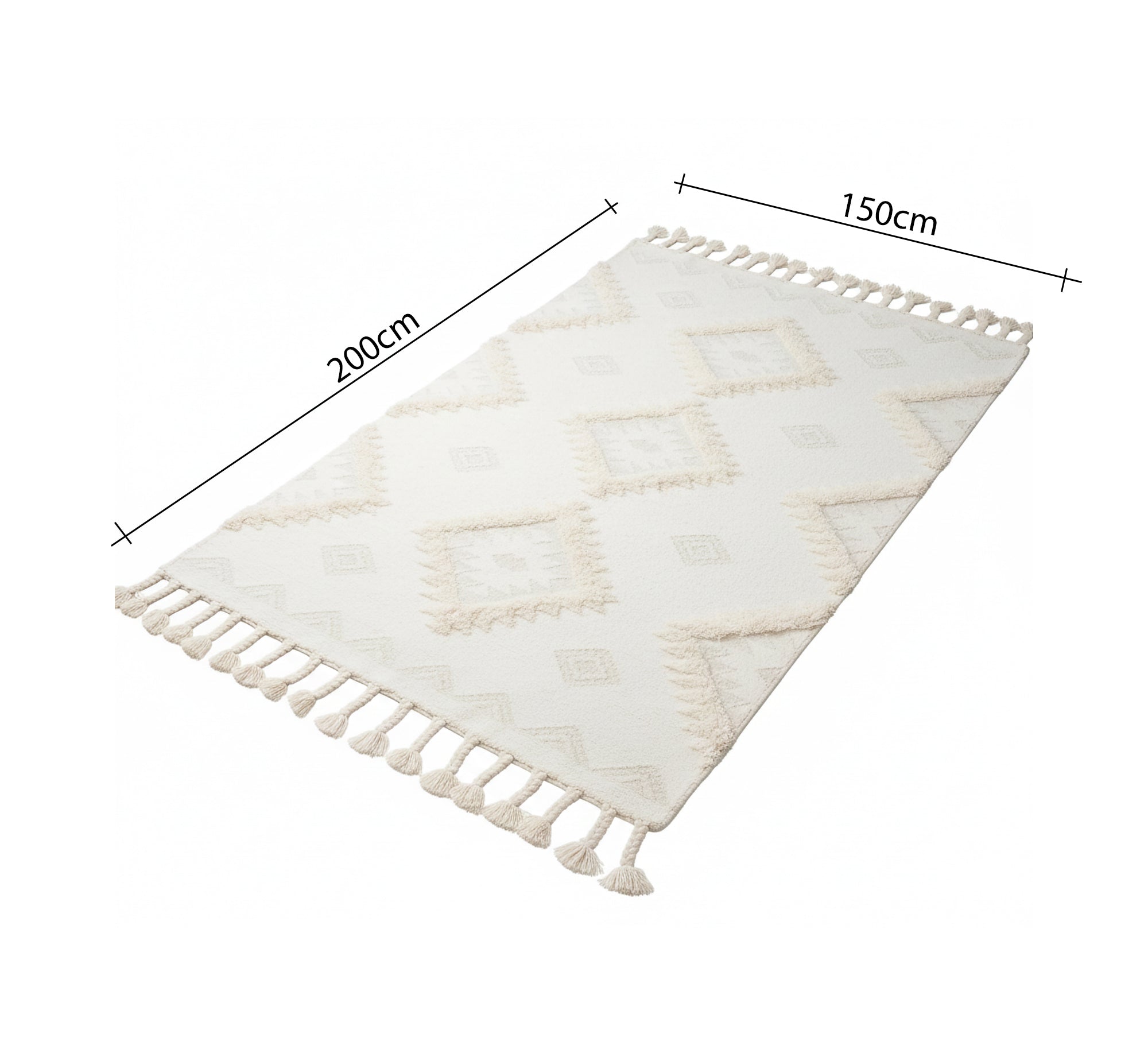 A rug featuring geometric patterns - Vitrine Furniture - Accessories