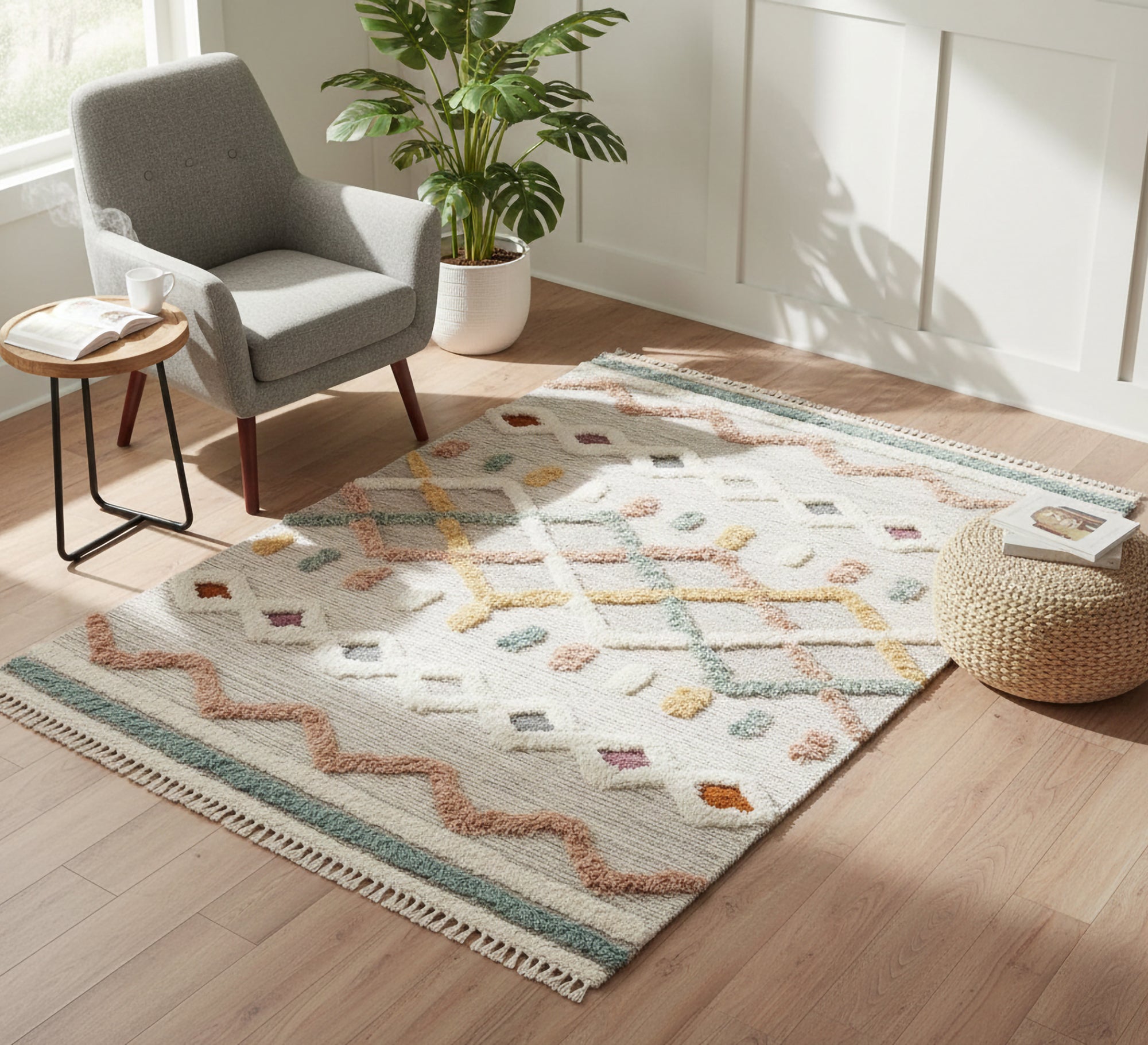 A rug in elegant pastel colors - Vitrine Furniture - Accessories