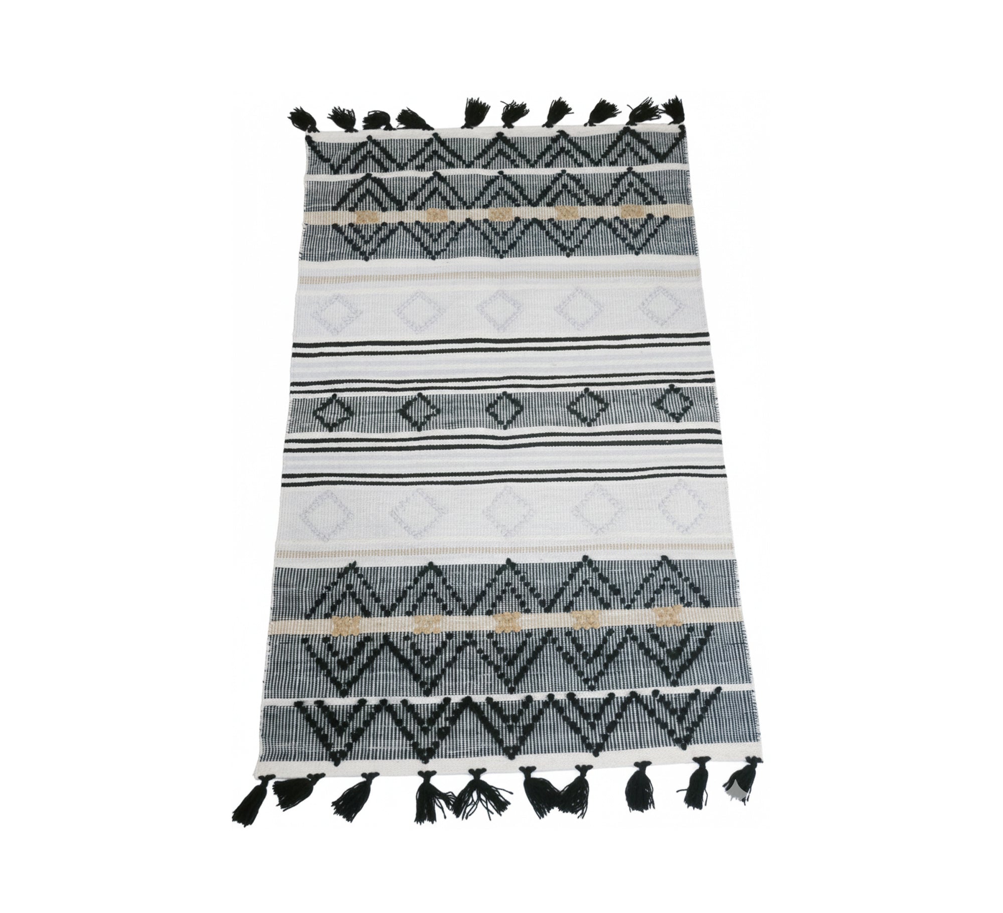 A rug in solid colors with diamond patterns - Vitrine Furniture - Accessories