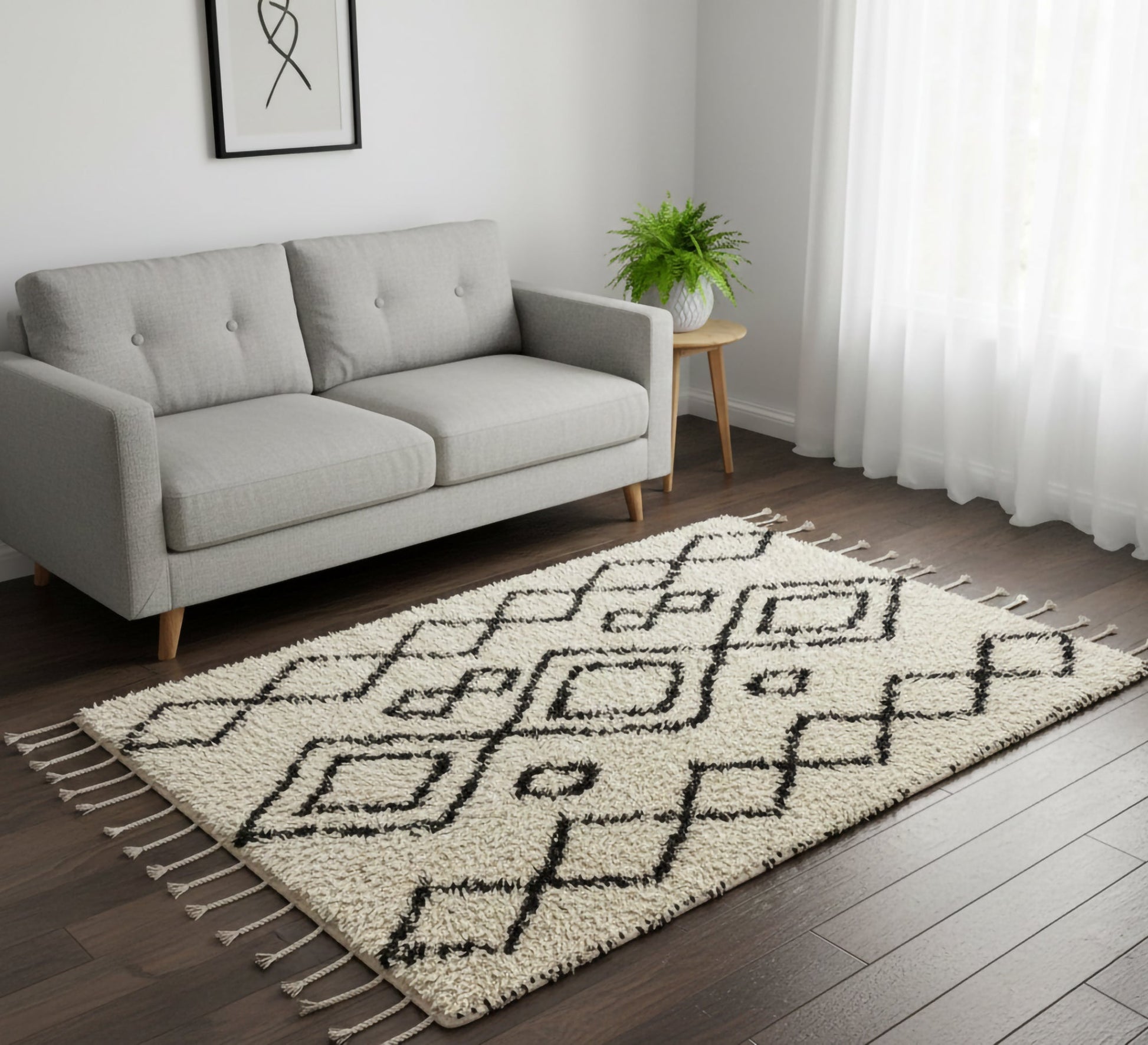 A rug with diamond - patterned designs - Vitrine Furniture - Accessories