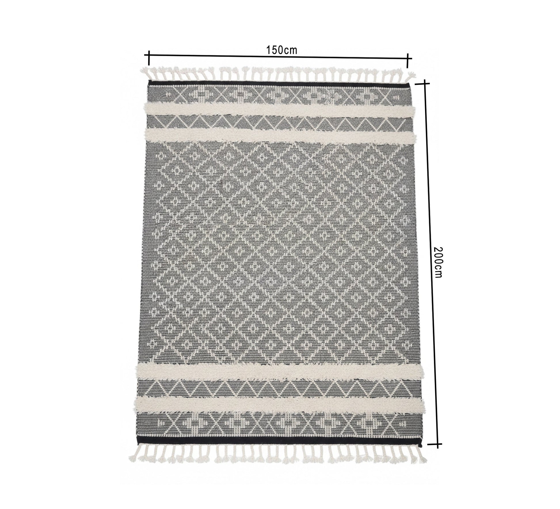 A rug with diamond patterns and polka dots - Vitrine Furniture - Accessories