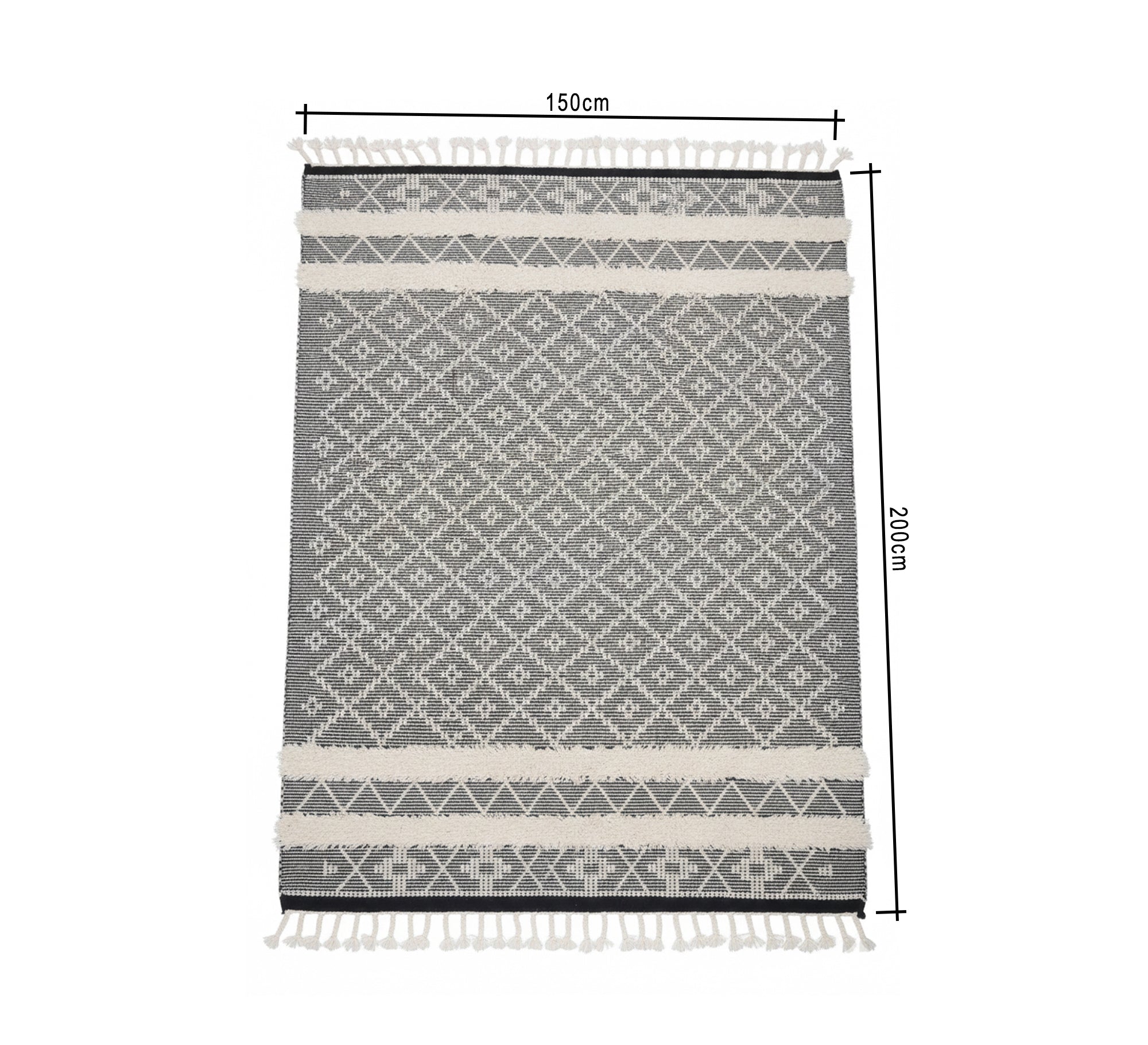 A rug with diamond patterns and polka dots - Vitrine Furniture - Accessories