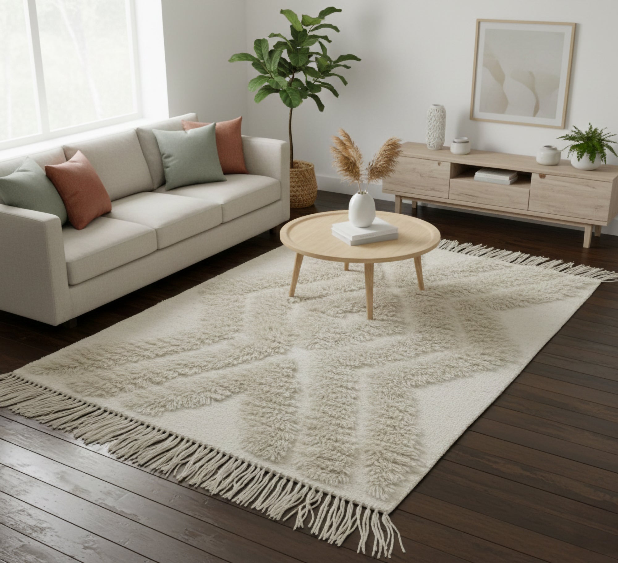 A rug with long fringes - Vitrine Furniture - Accessories