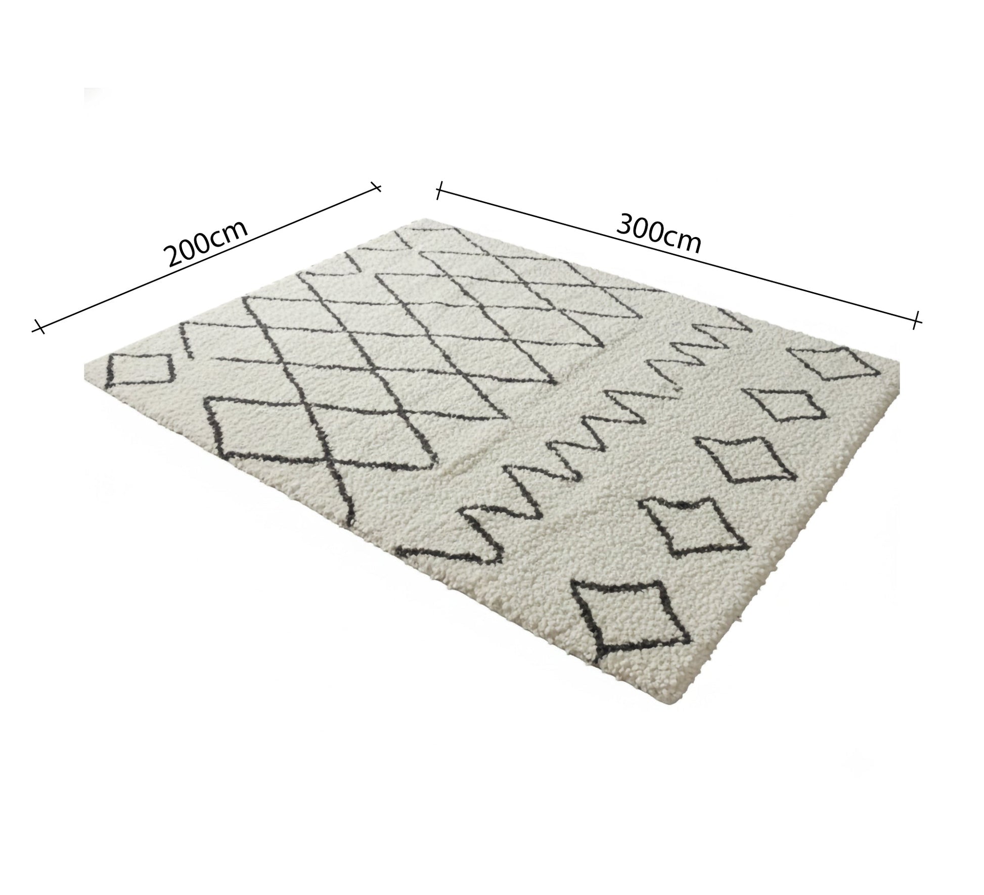 A rug with scattered checkered patterns - Vitrine Furniture - Accessories