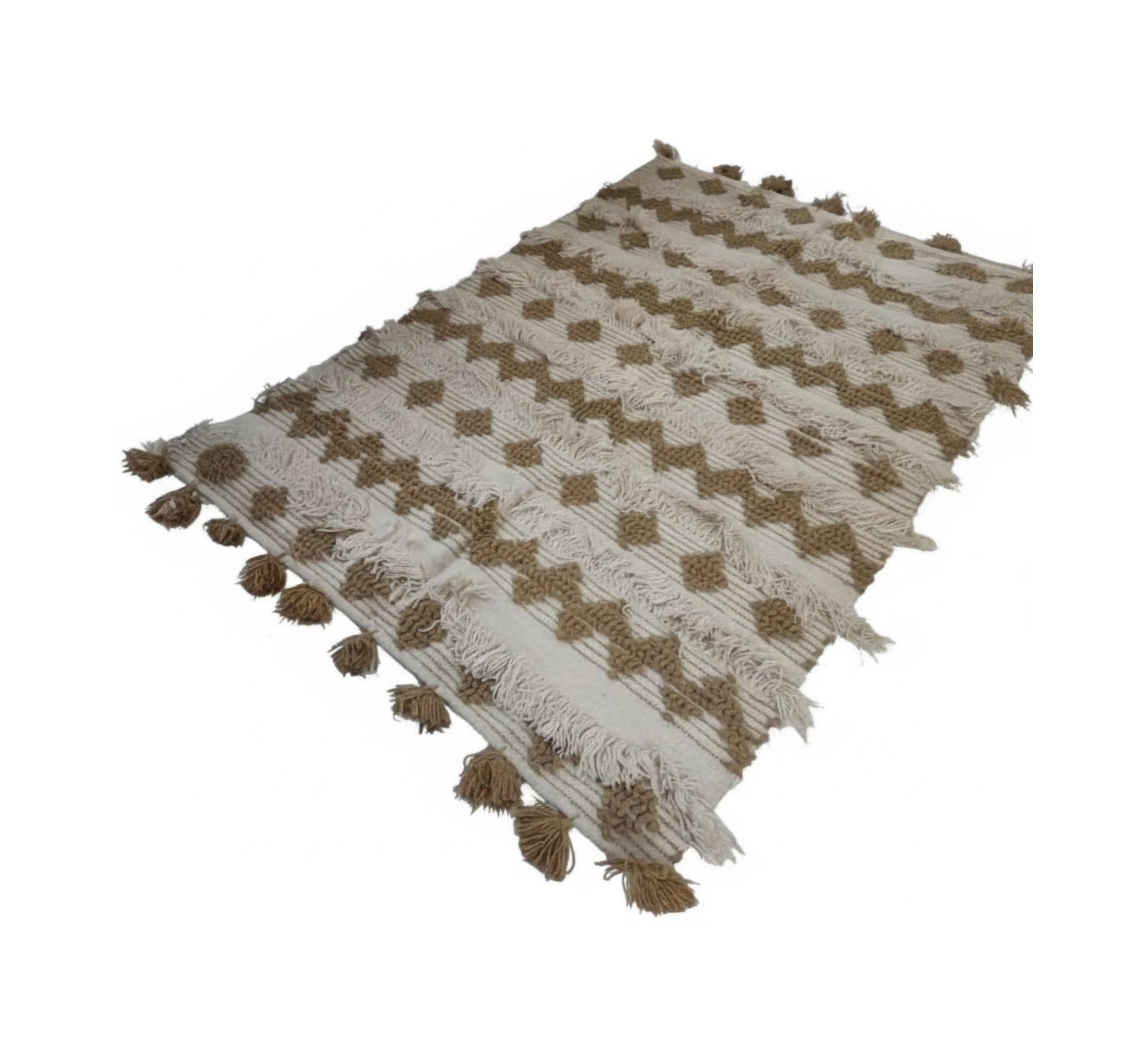 A rug with thick fringe along the edges - Vitrine Furniture - Accessories