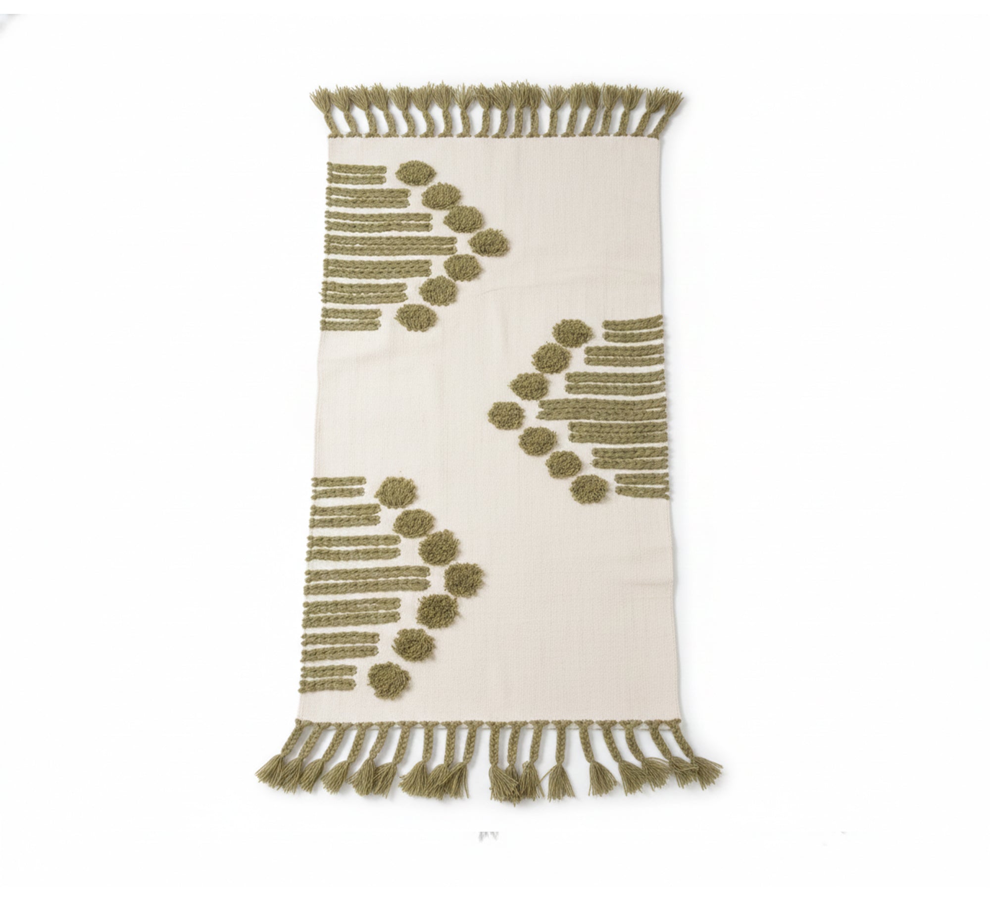 A rug woven with organized horizontal lines - Vitrine Furniture - Accessories