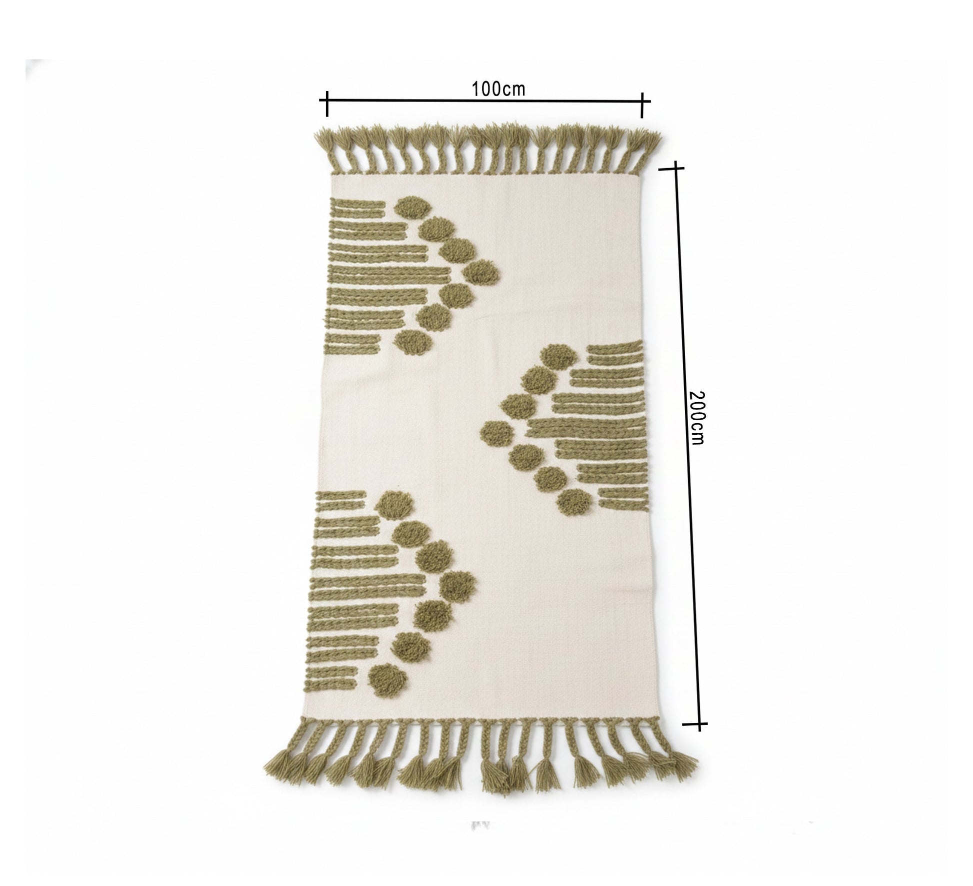 A rug woven with organized horizontal lines - Vitrine Furniture - Accessories