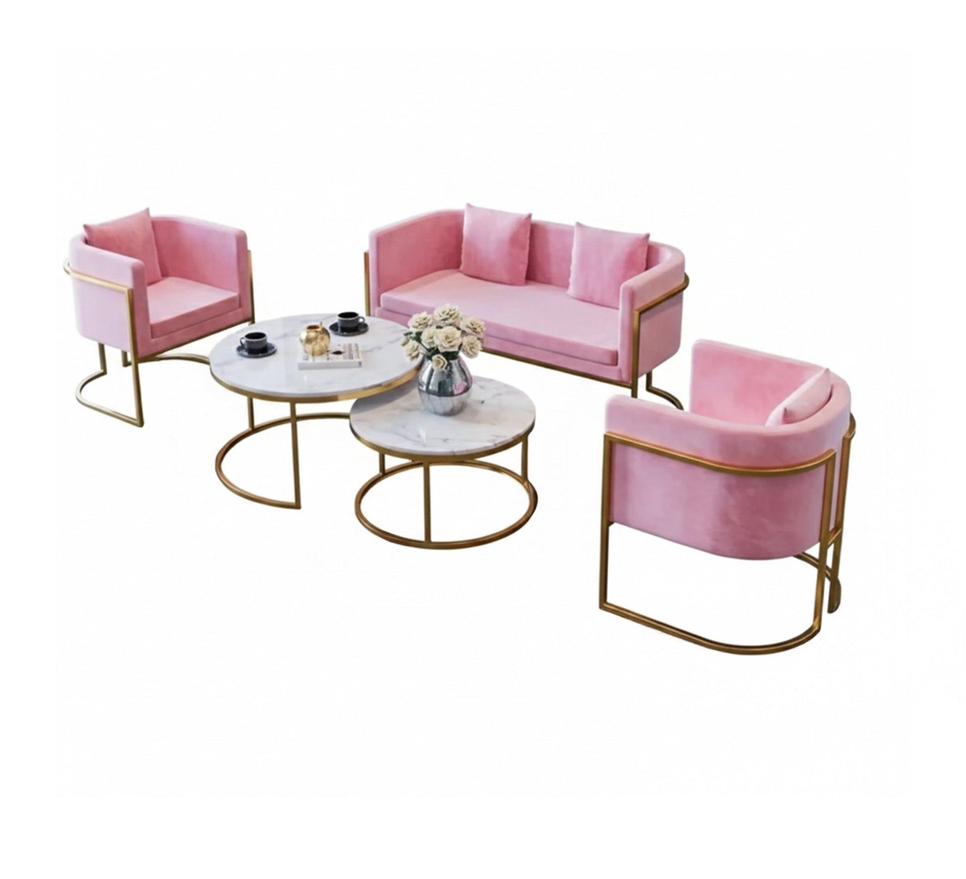 A seating set that will fill your home with pink charm - Vitrine Furniture - Furniture