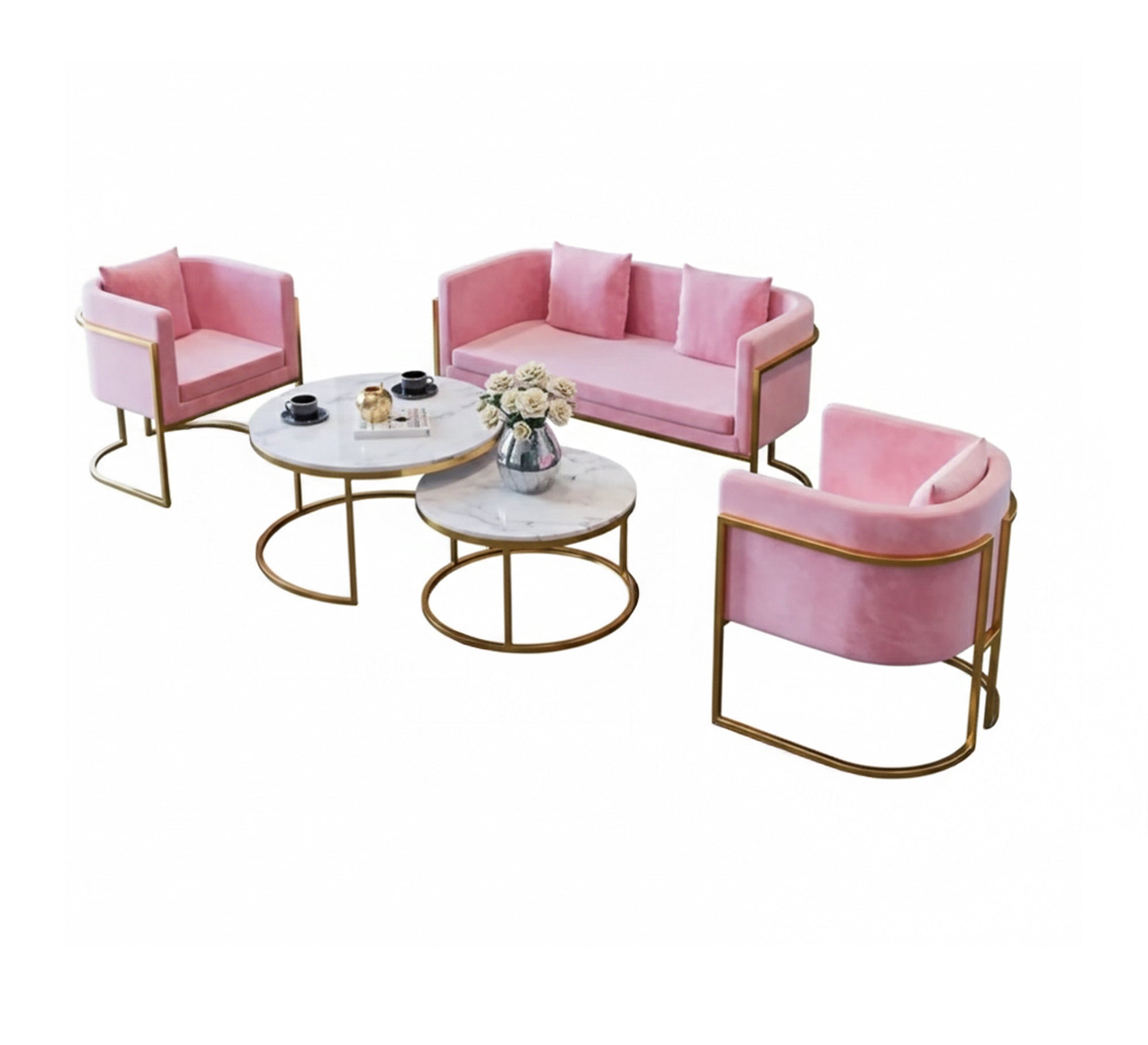 A seating set that will fill your home with pink charm - Vitrine Furniture - Furniture
