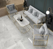 A serene gray living room set - Vitrine Furniture - Furniture
