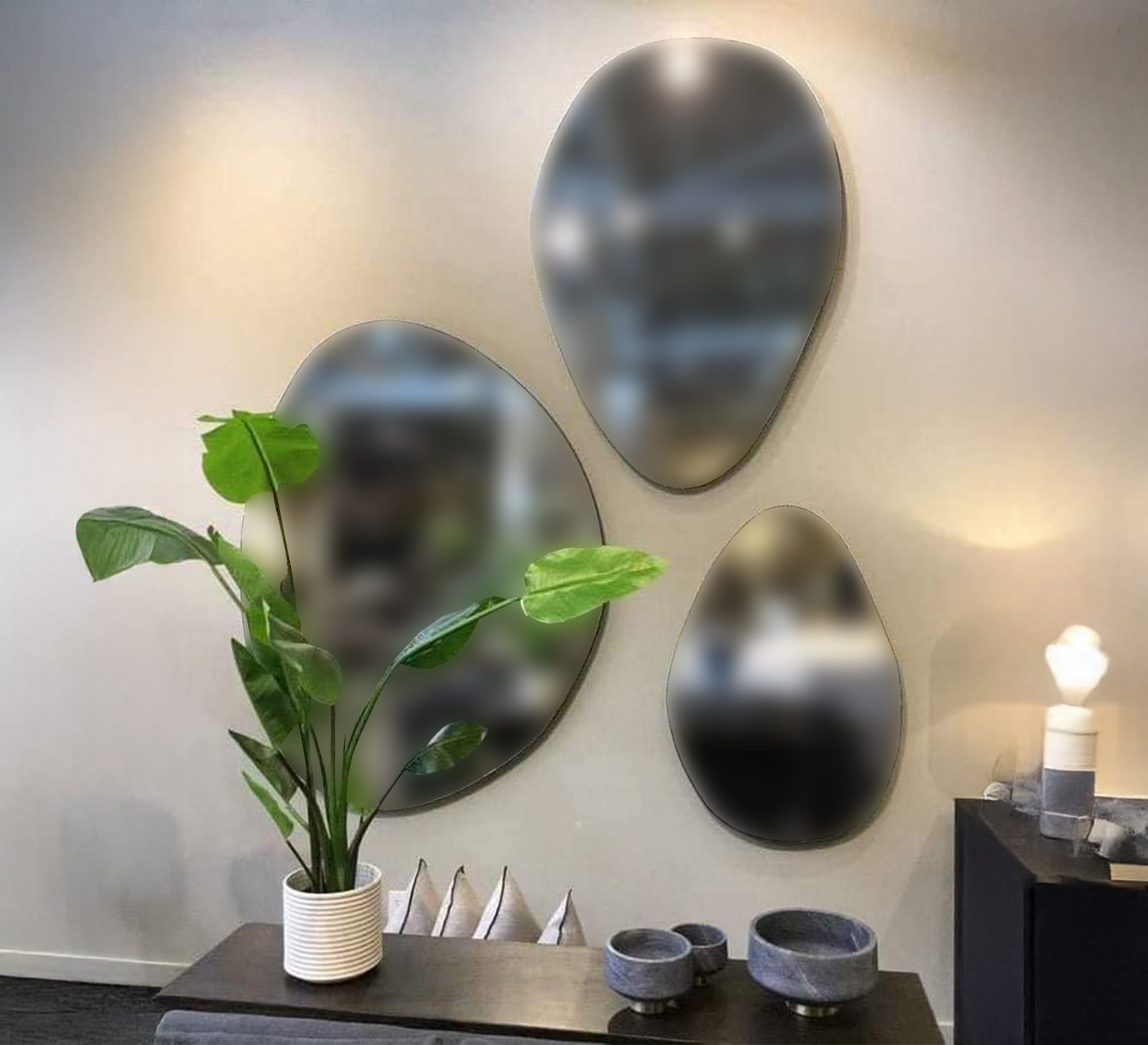 A set of mirrors in various shapes and sizes - Vitrine Furniture - Décor