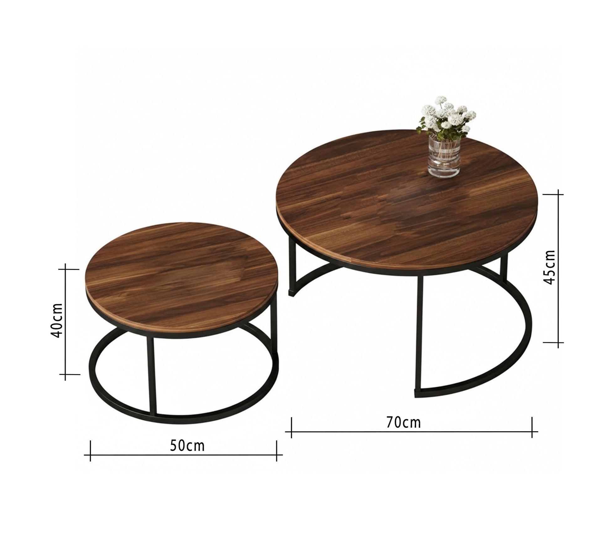 A set of nesting wooden coffee tables - Vitrine Furniture - Furniture