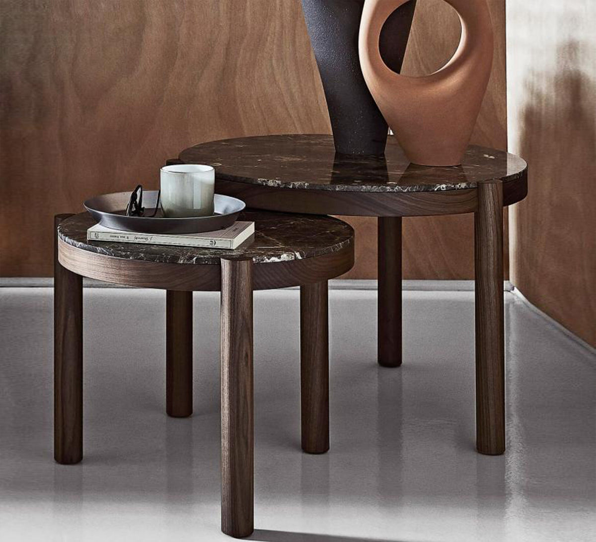 A set of side tables with a marble top - Vitrine Furniture - Furniture