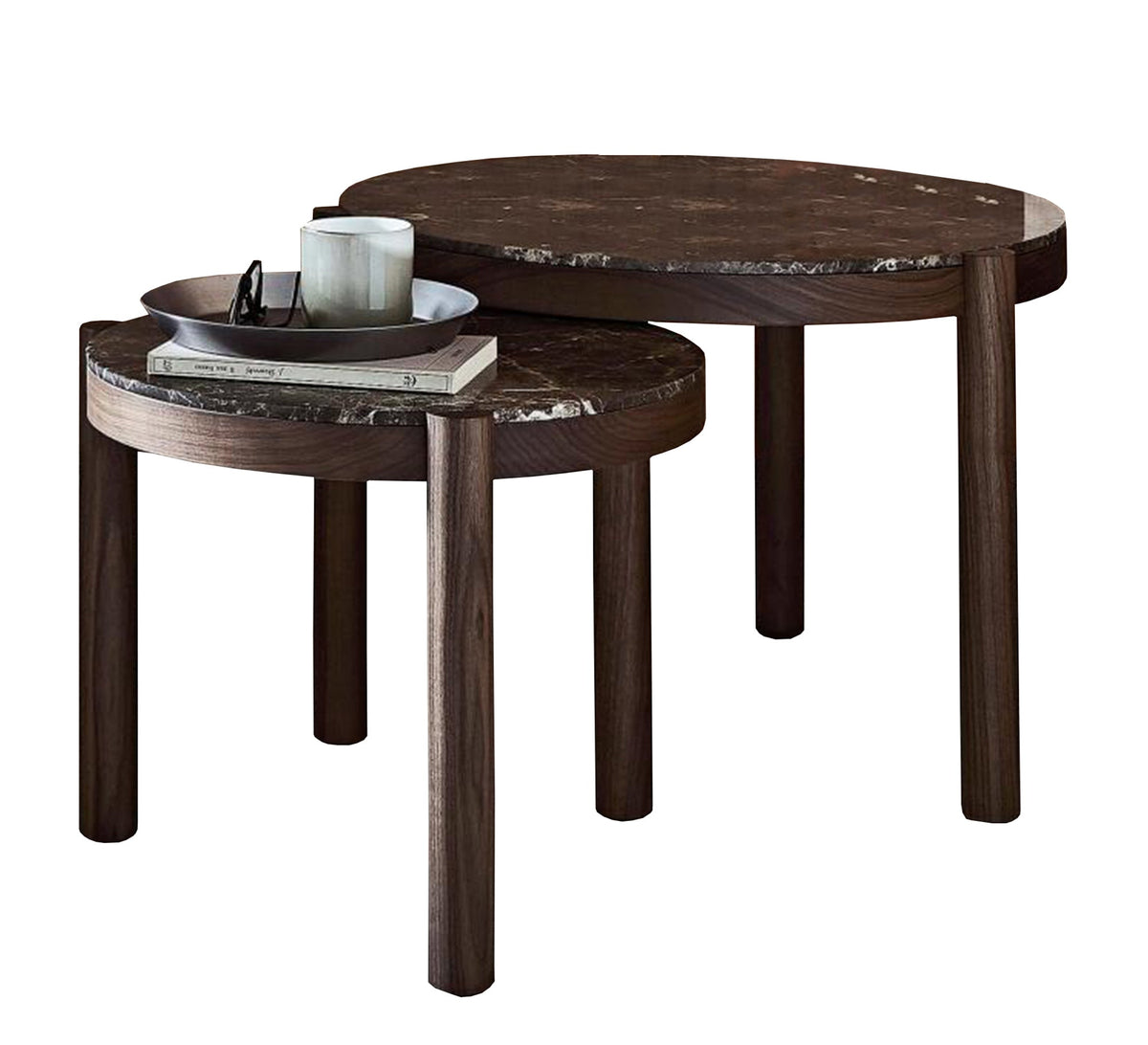 A set of side tables with a marble top - Vitrine Furniture - Furniture