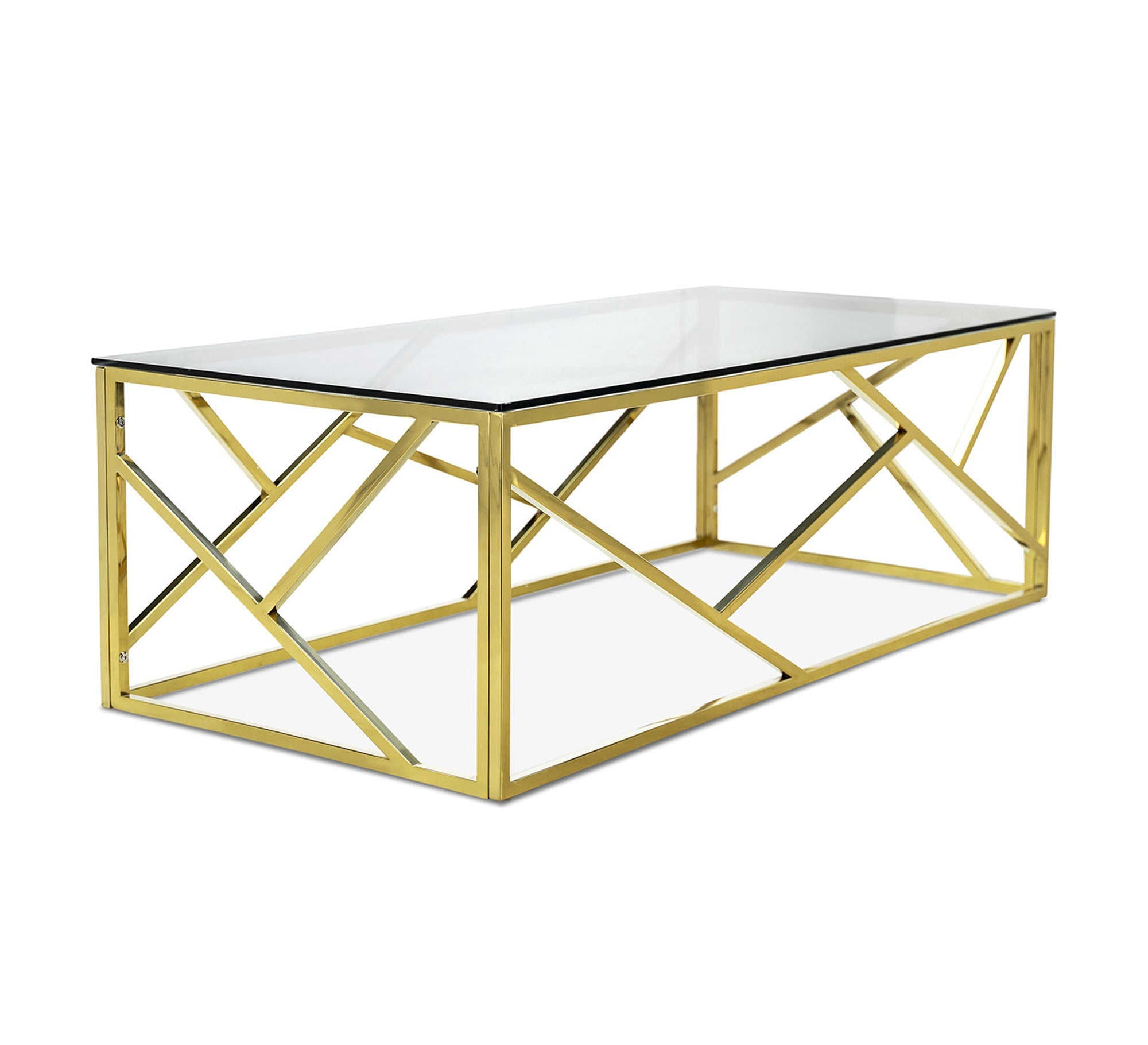 A set of tables in gold with a modern design - Vitrine Furniture - Furniture