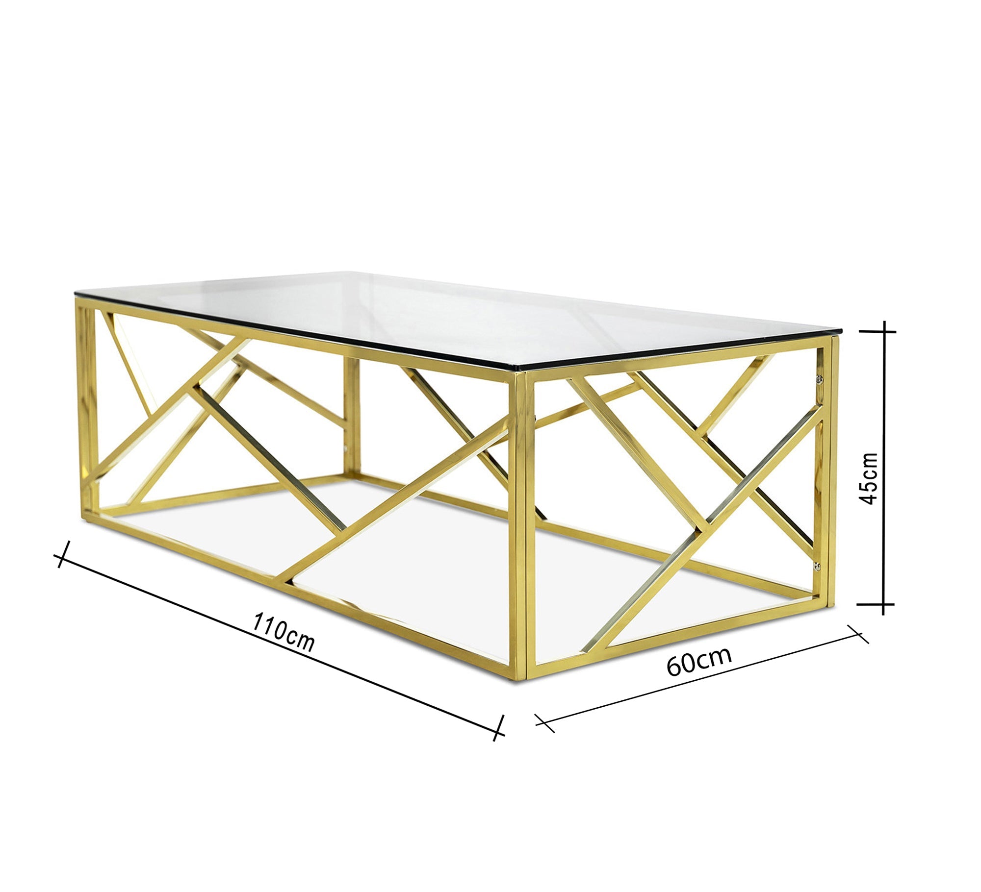 A set of tables in gold with a modern design - Vitrine Furniture - Furniture