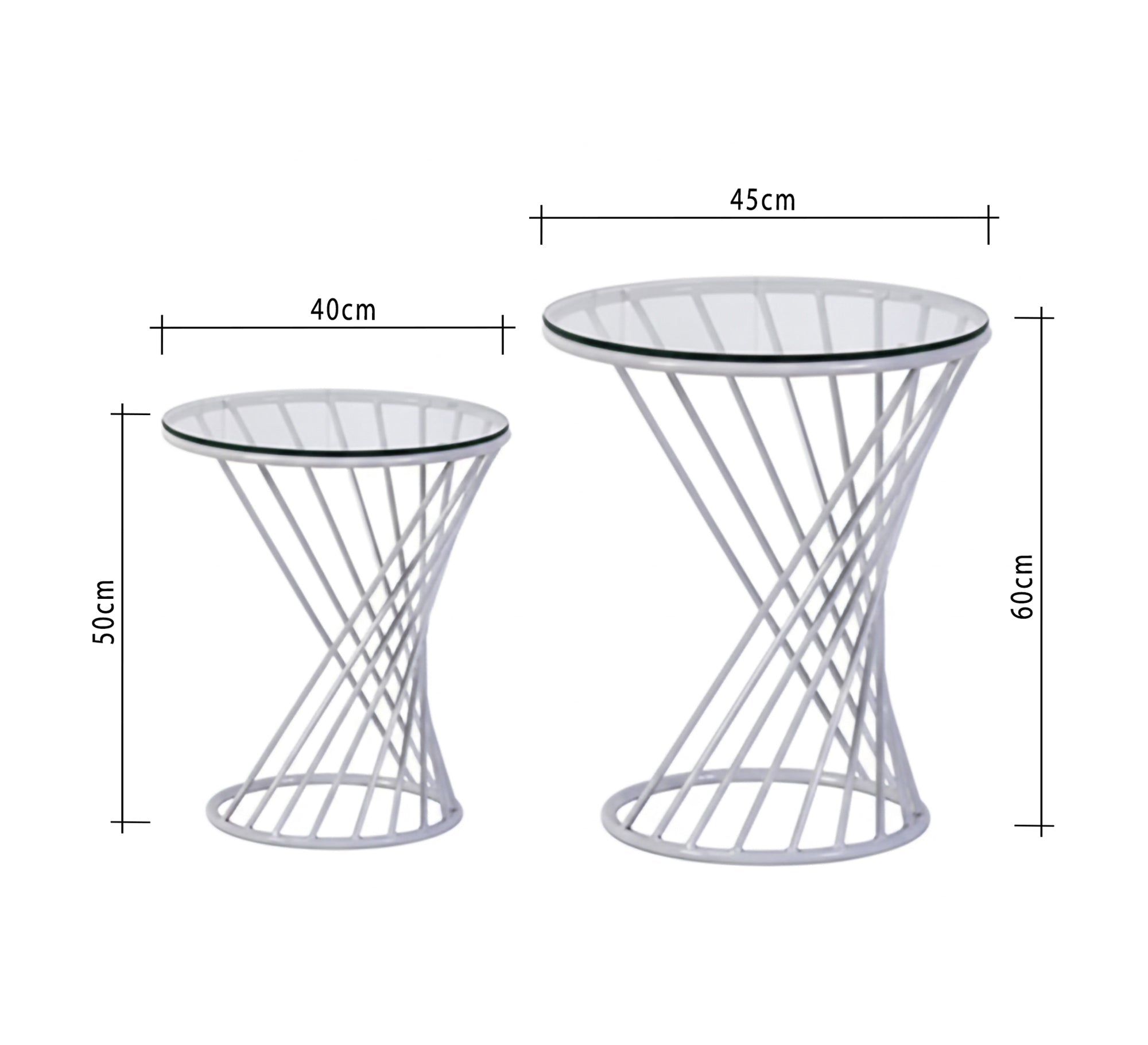 A set of tables that sparkle with glass - Vitrine Furniture - Furniture