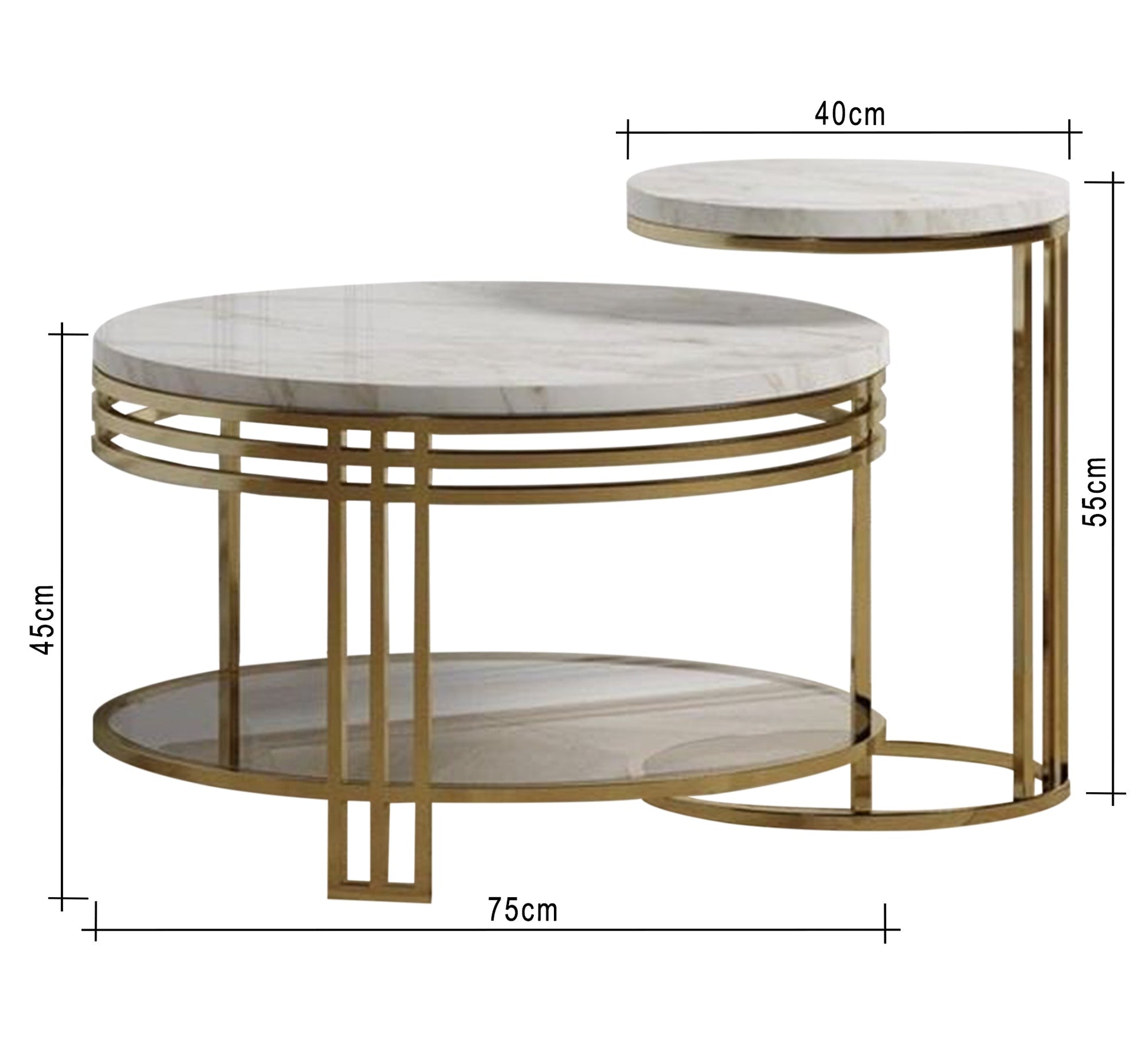 A set of two circular tables - Vitrine Furniture - Furniture